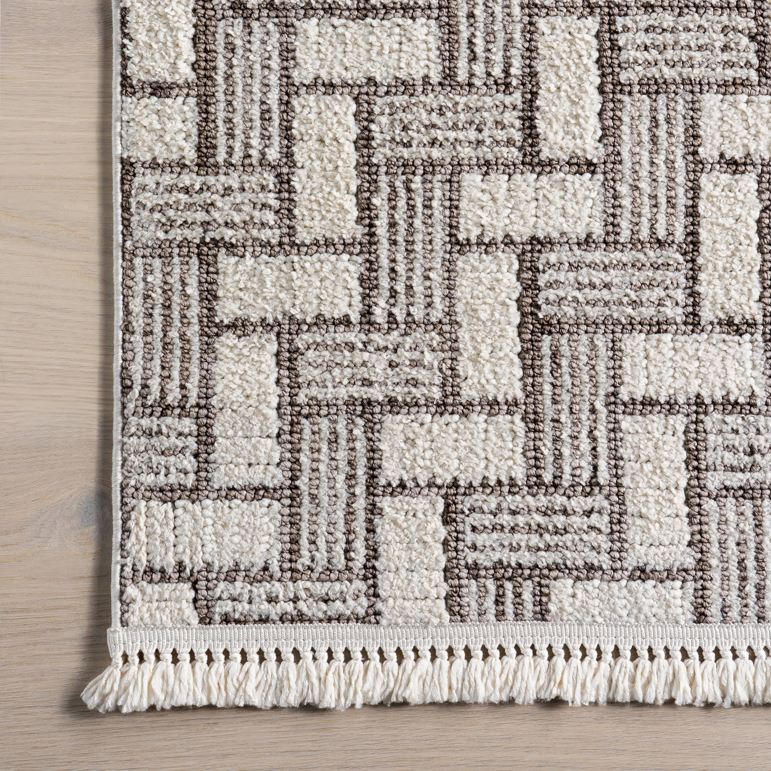 Charli Geometric Rug | Ivory - Image 4