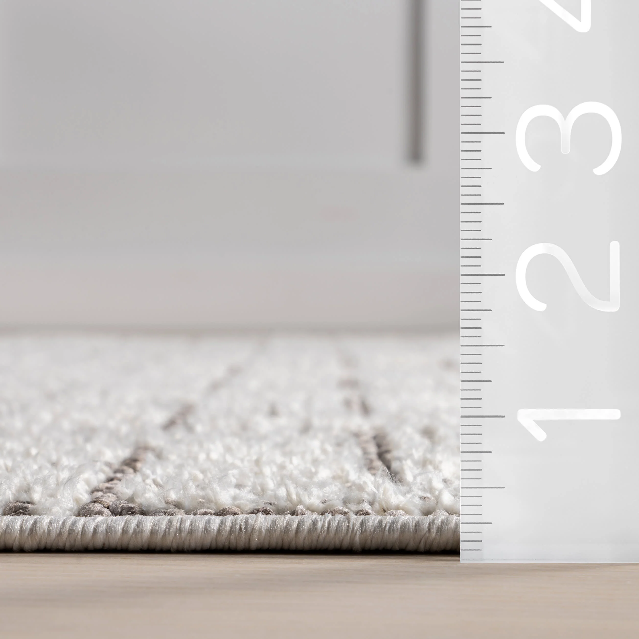 Charli Geometric Rug | Ivory - Image 6