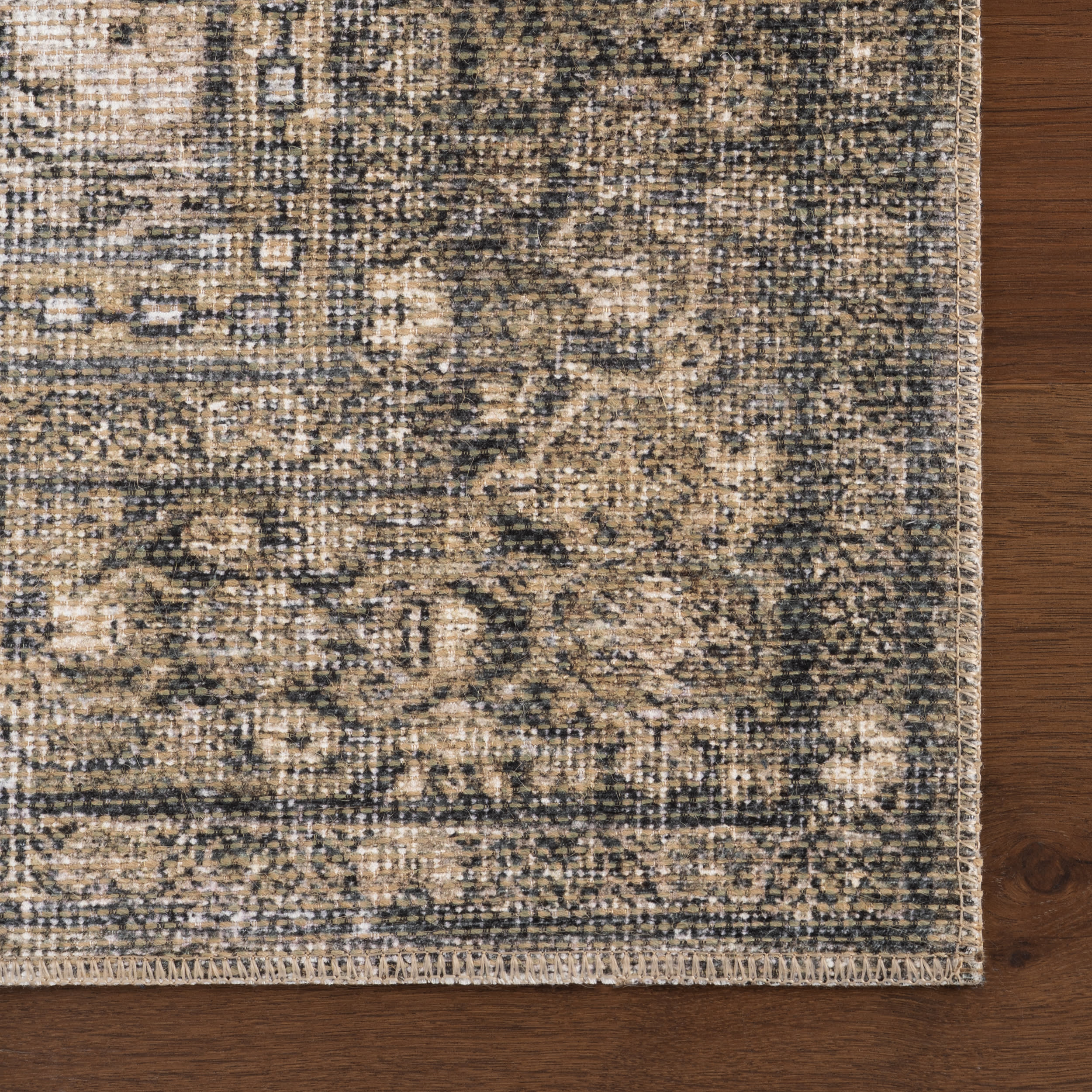 Chester Antiqued Jute-Blend Rug | Green - Image 4