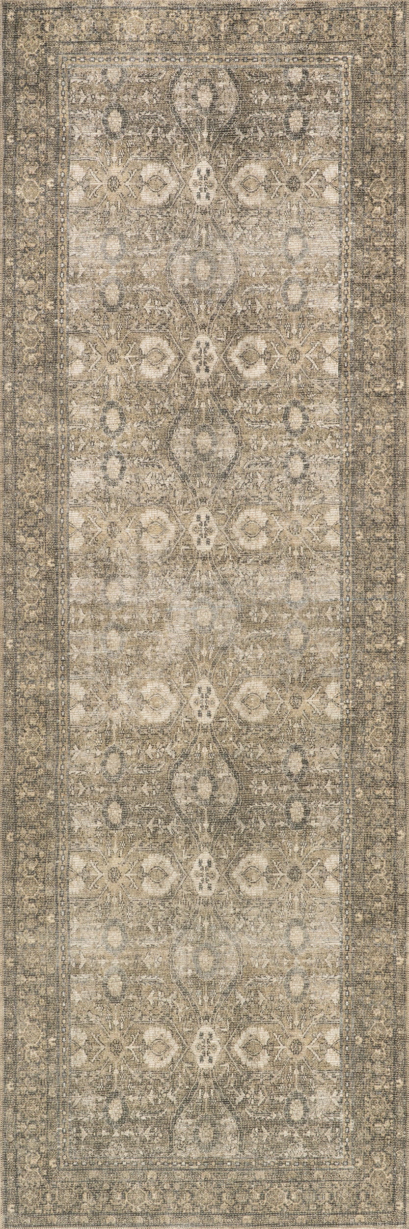Chester Antiqued Jute-Blend Rug | Green