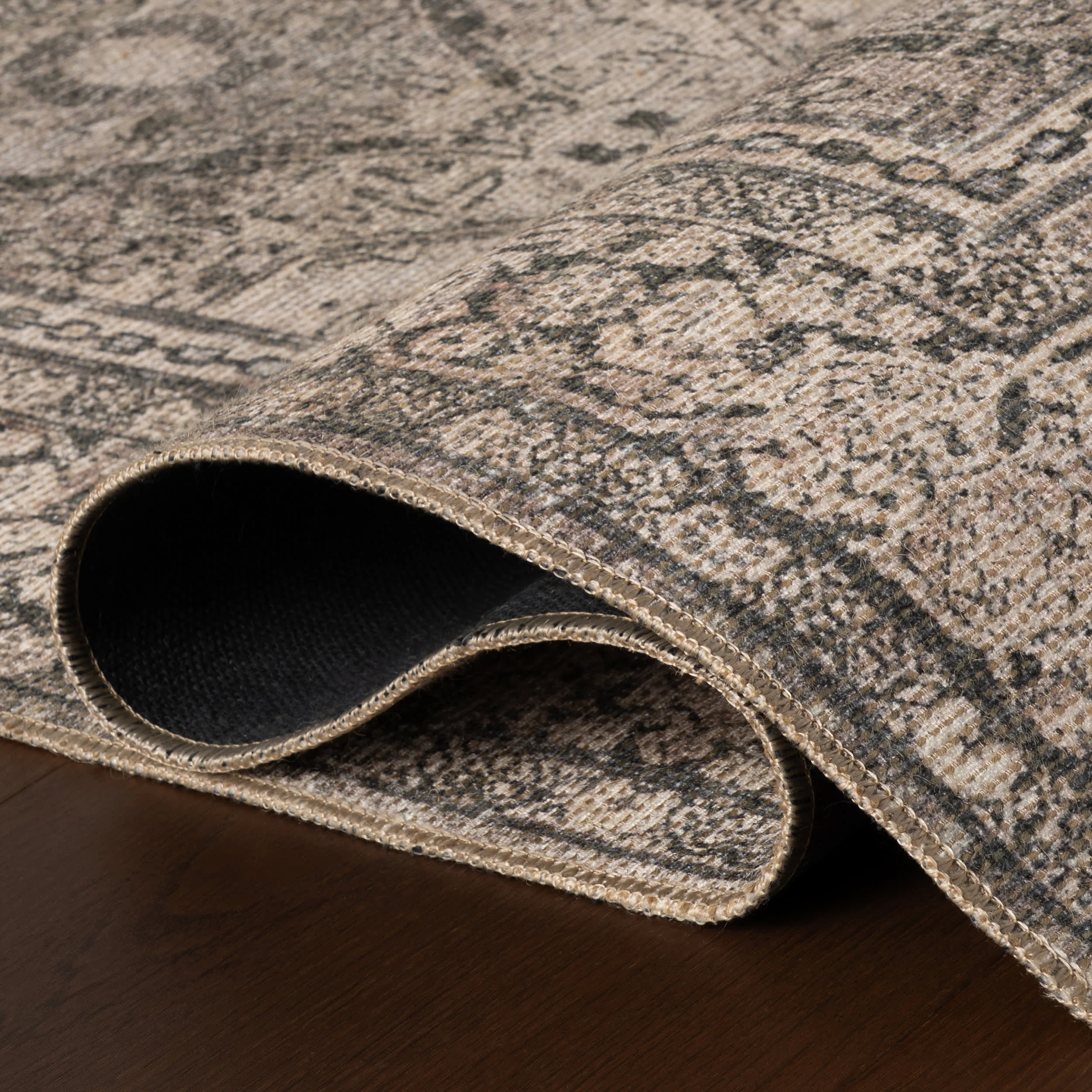 Chester Antiqued Jute-Blend Rug | Grey - Image 11