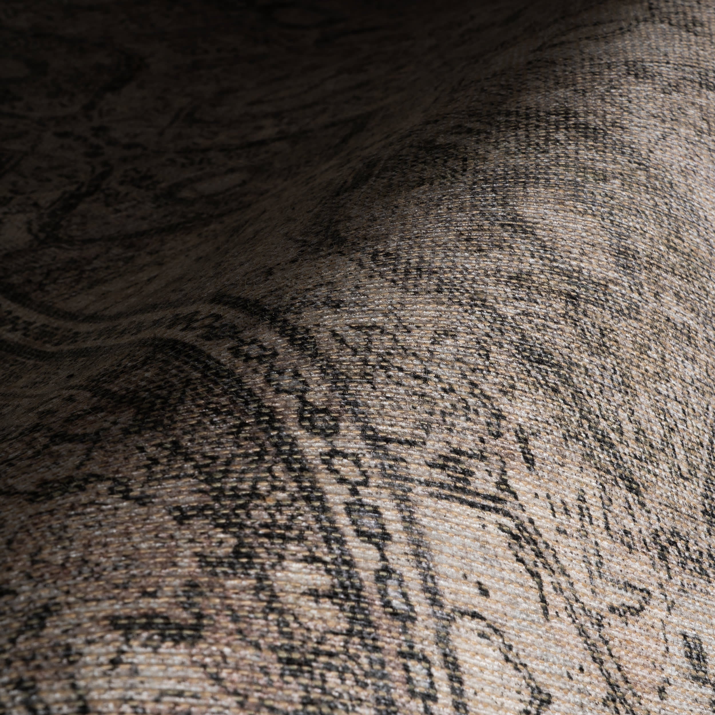 Chester Antiqued Jute-Blend Rug | Grey - Image 3