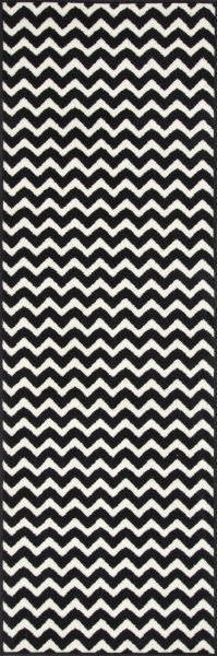 Chevron Rug | Black - Image 3