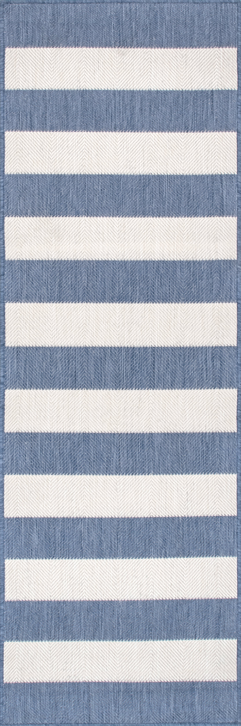 Chevron Stripes Indoor/Outdoor Rug | Blue