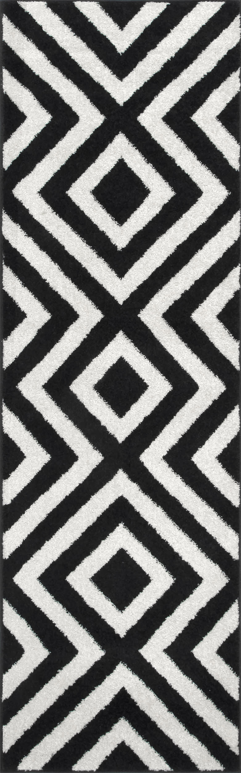Chevron Stripes Rug | Black