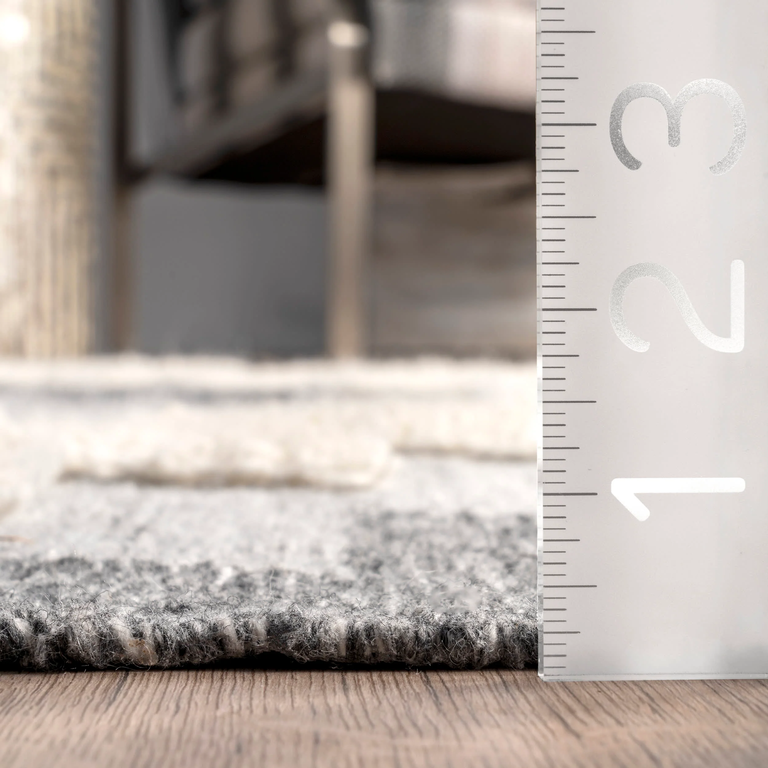 Chiara Ombre Aztec Rug | Grey - Image 5