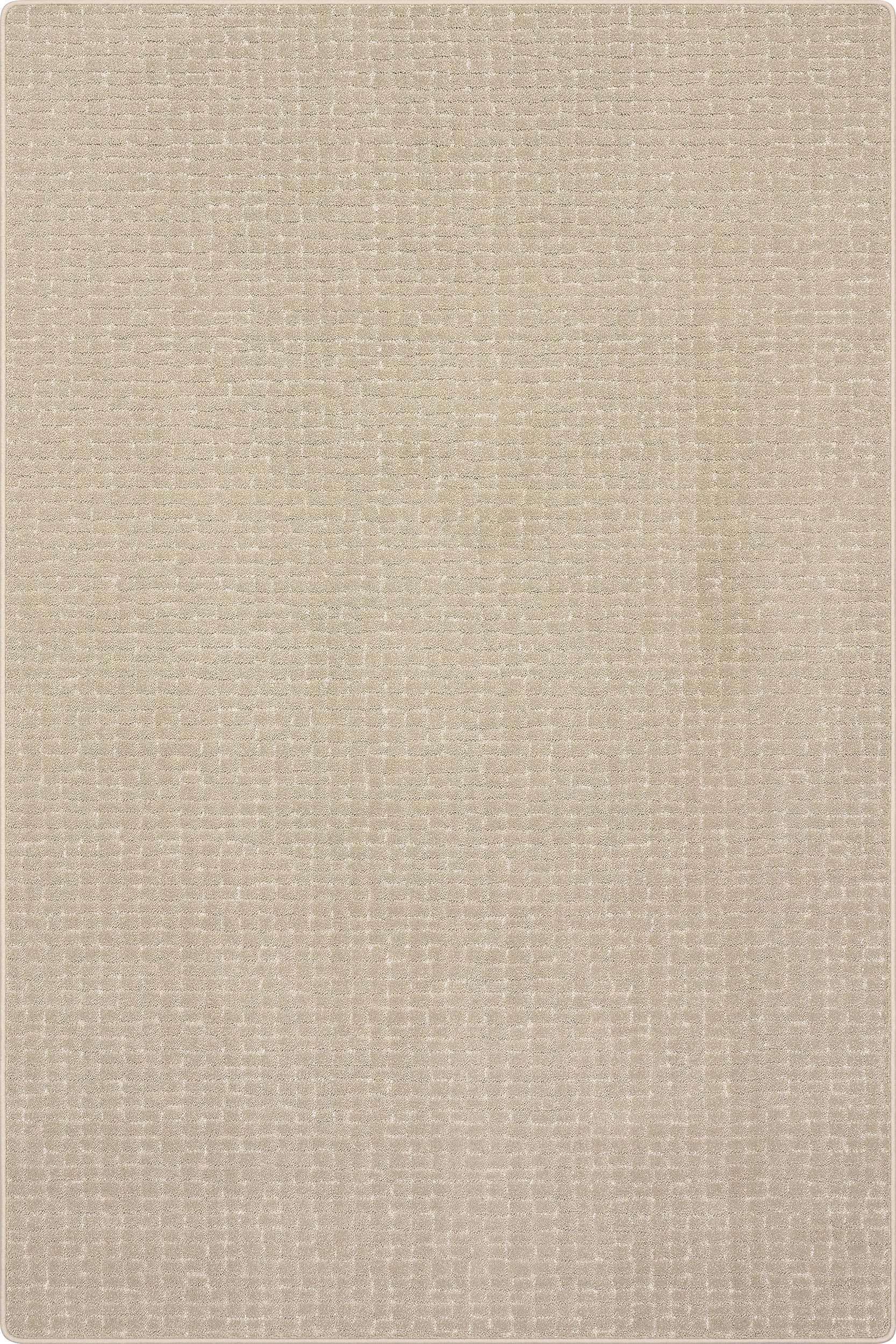 Chickadee Checked Custom Rug | Light Grey