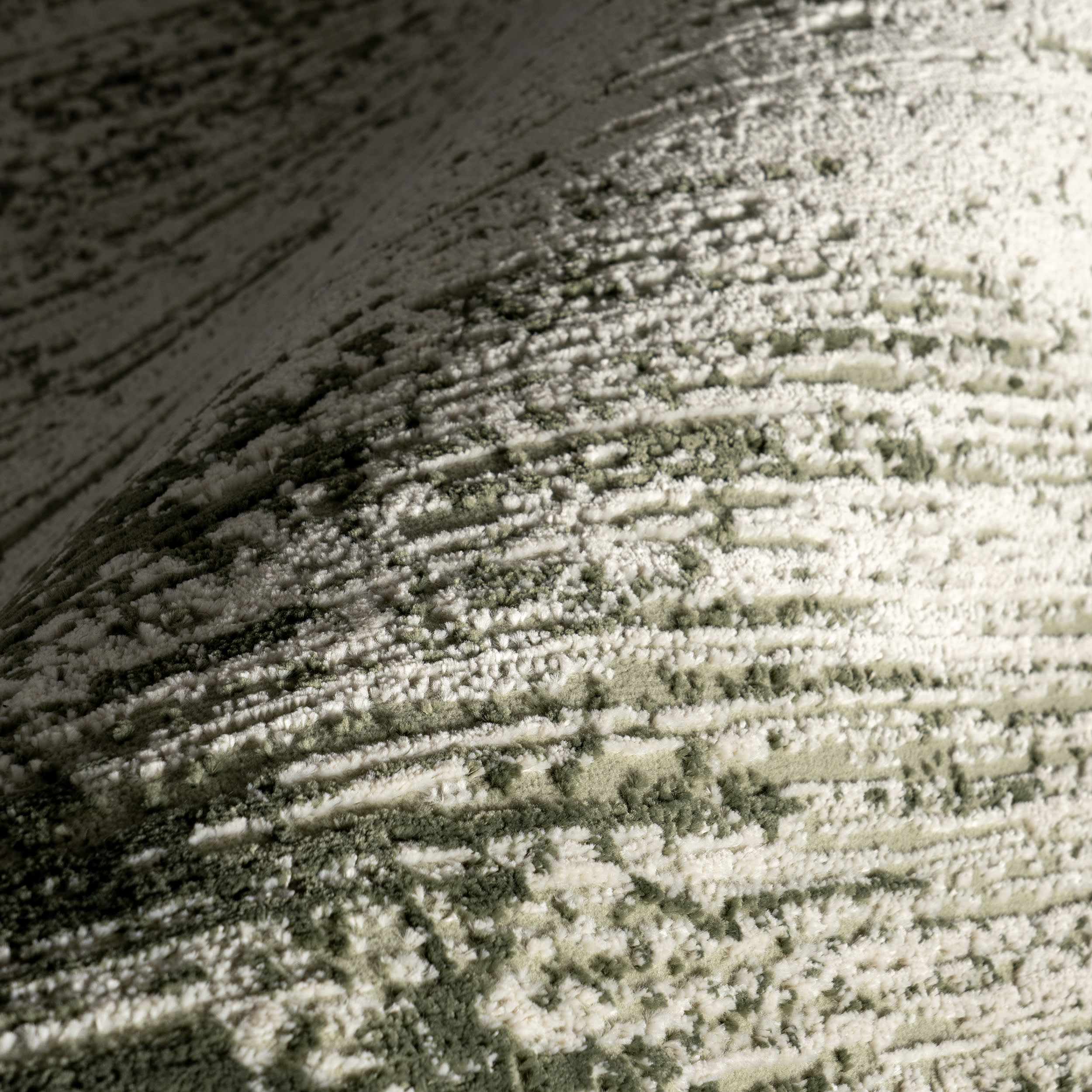 Chitwan Plush Textured Washable Rug | Green - Image 3