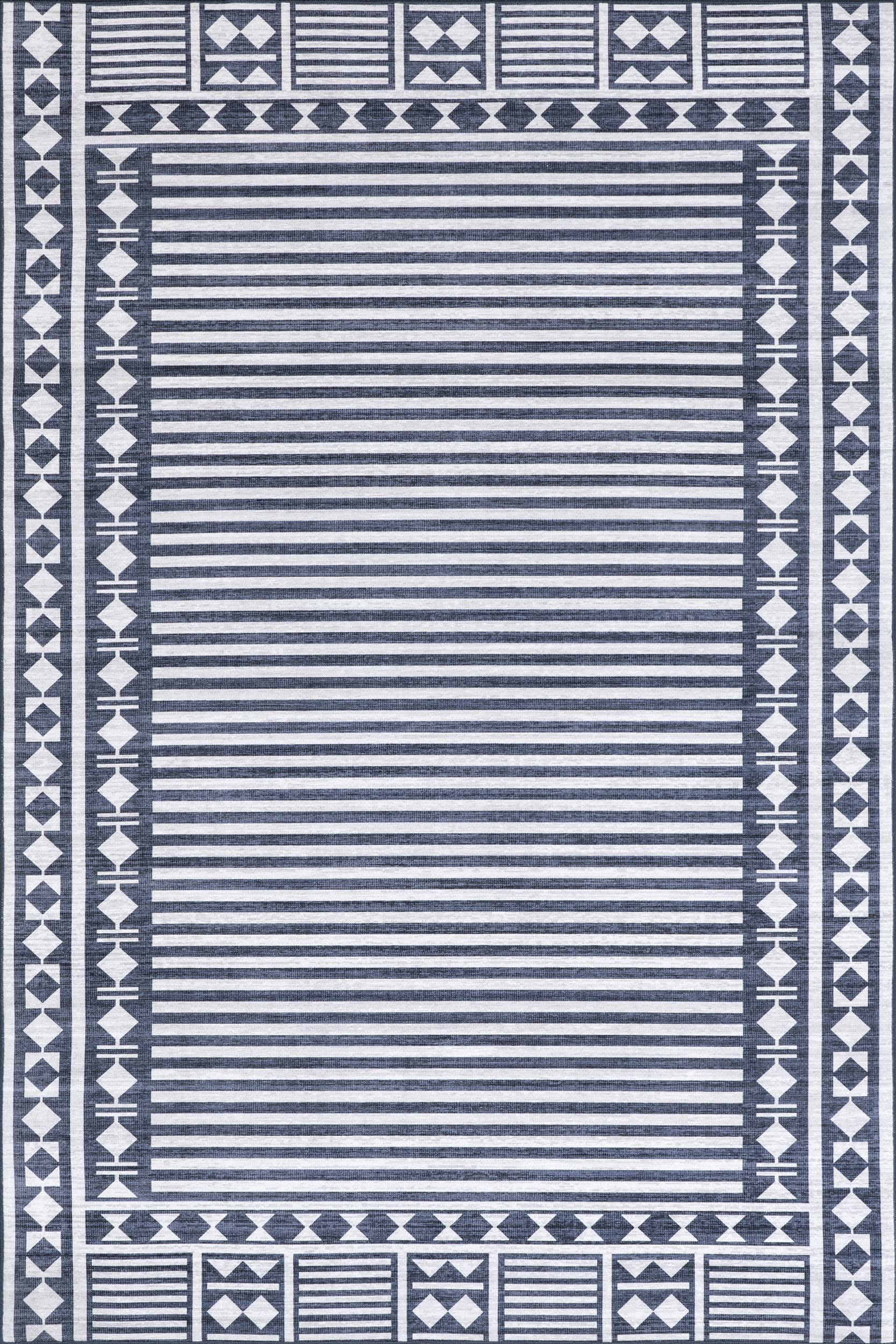 Chloe Striped Washable Indoor/Outdoor Rug | Blue