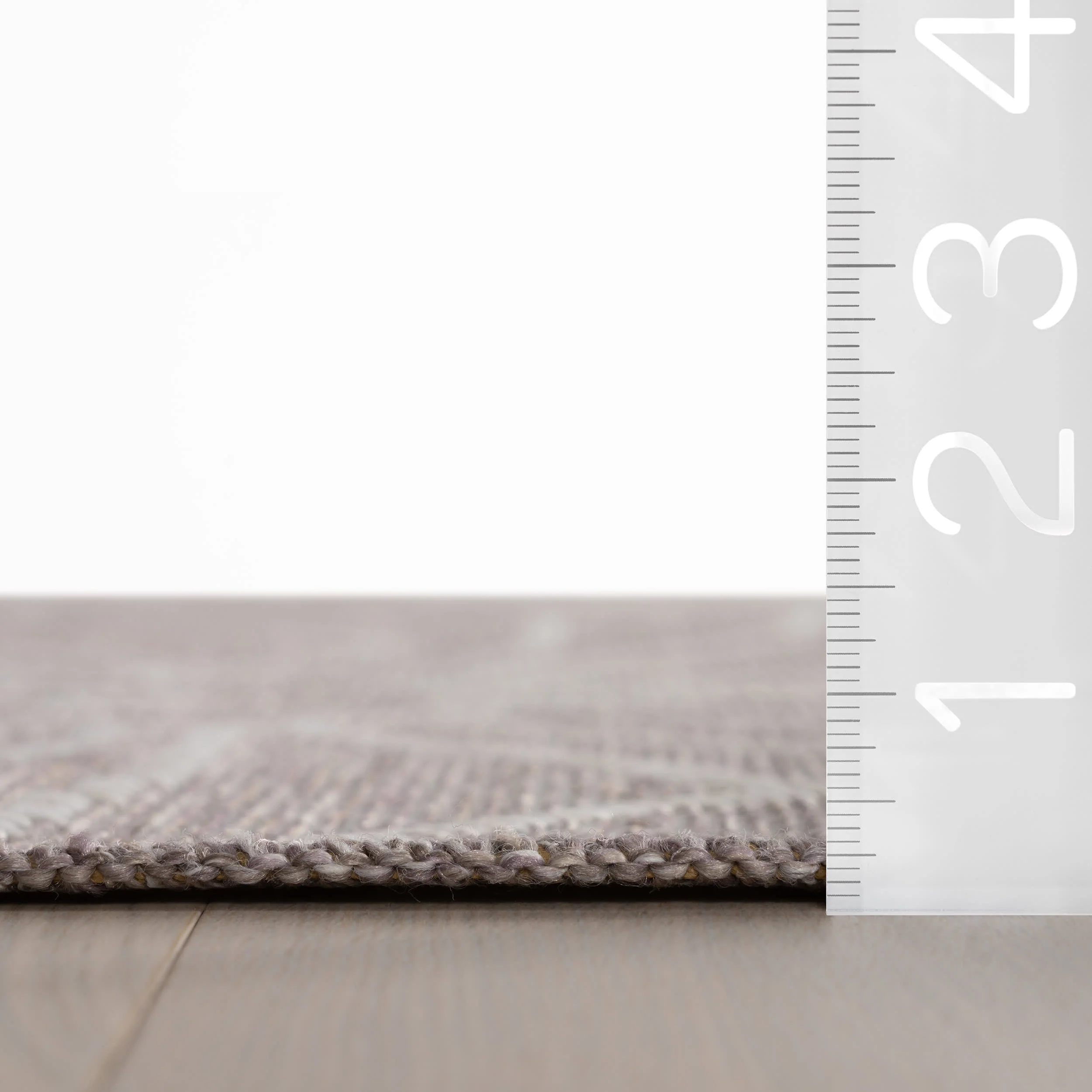 Chroma Modern Floral Indoor/Outdoor Rug | Grey - Image 6