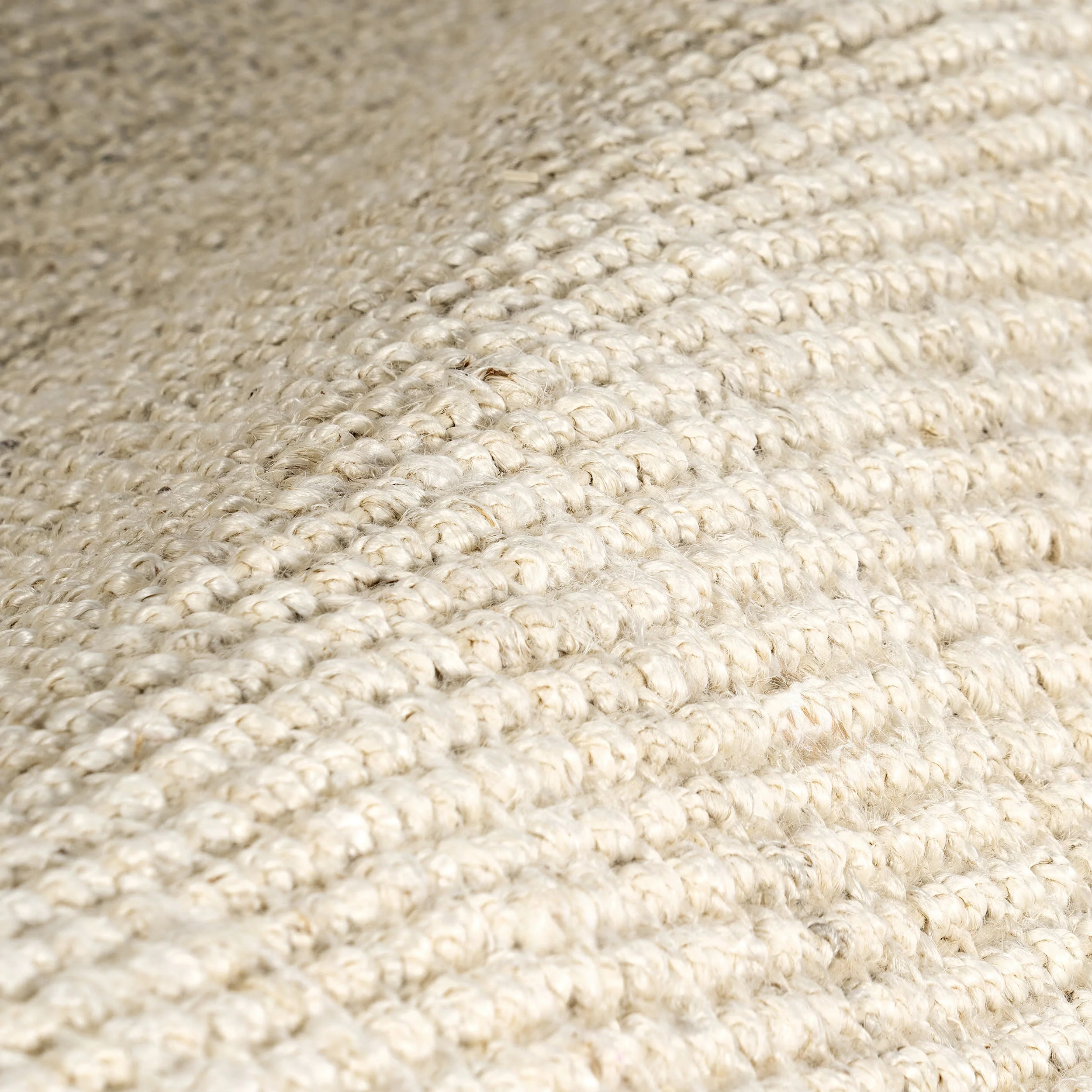 Chunky Jute Tasseled Rug | Off White - Image 3