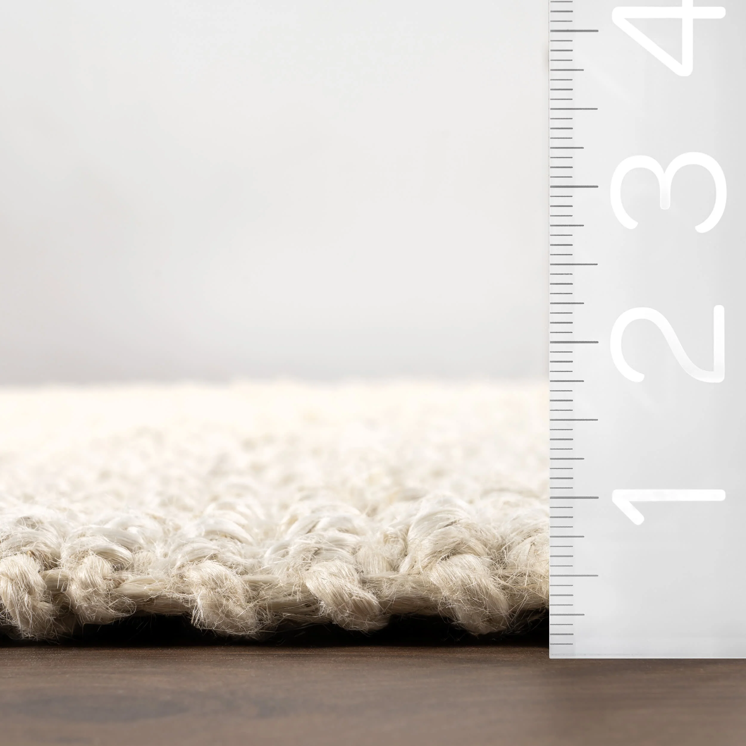 Chunky Jute Tasseled Rug | Off White - Image 5