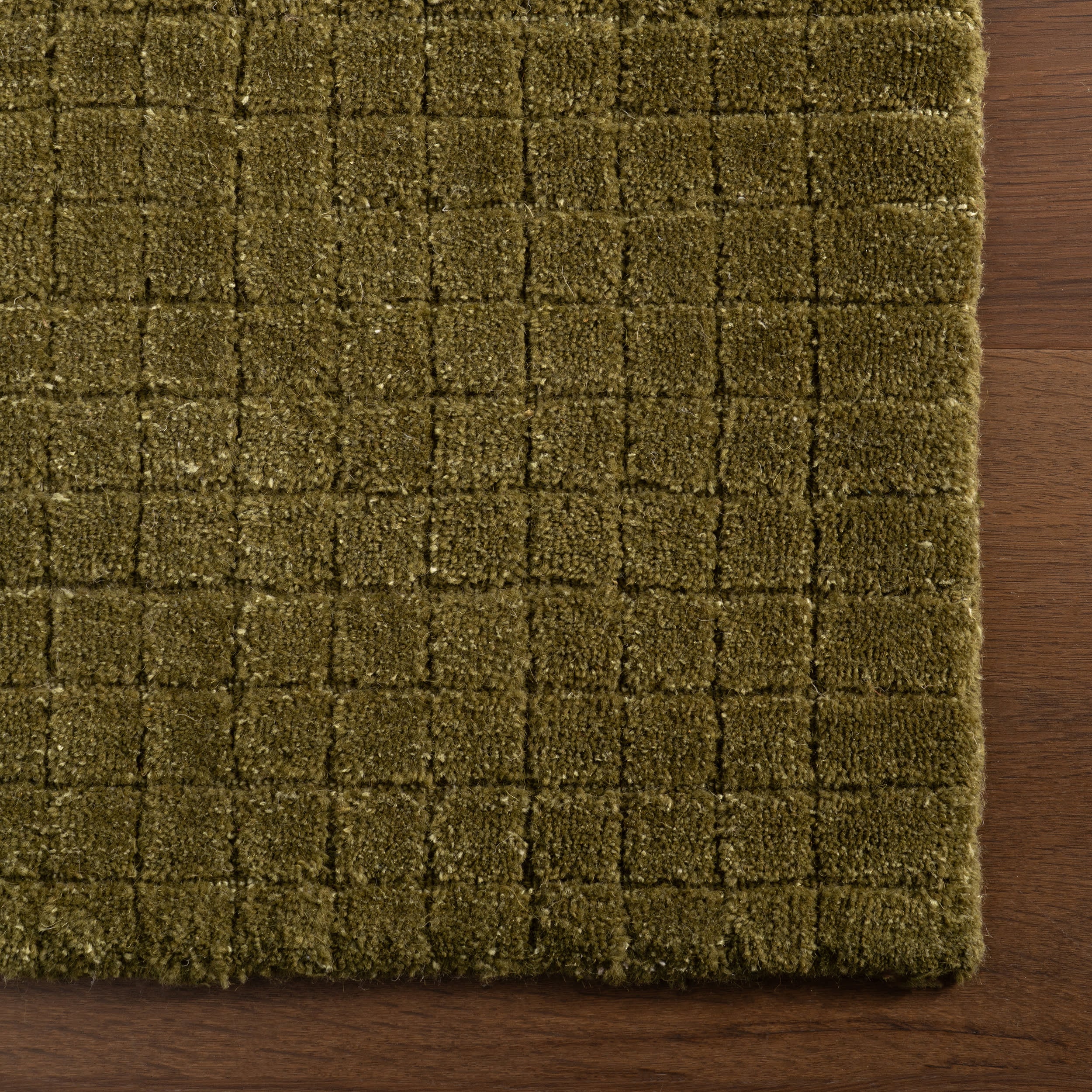 Cinnara Moroccan Striped Rug | Green - Image 6