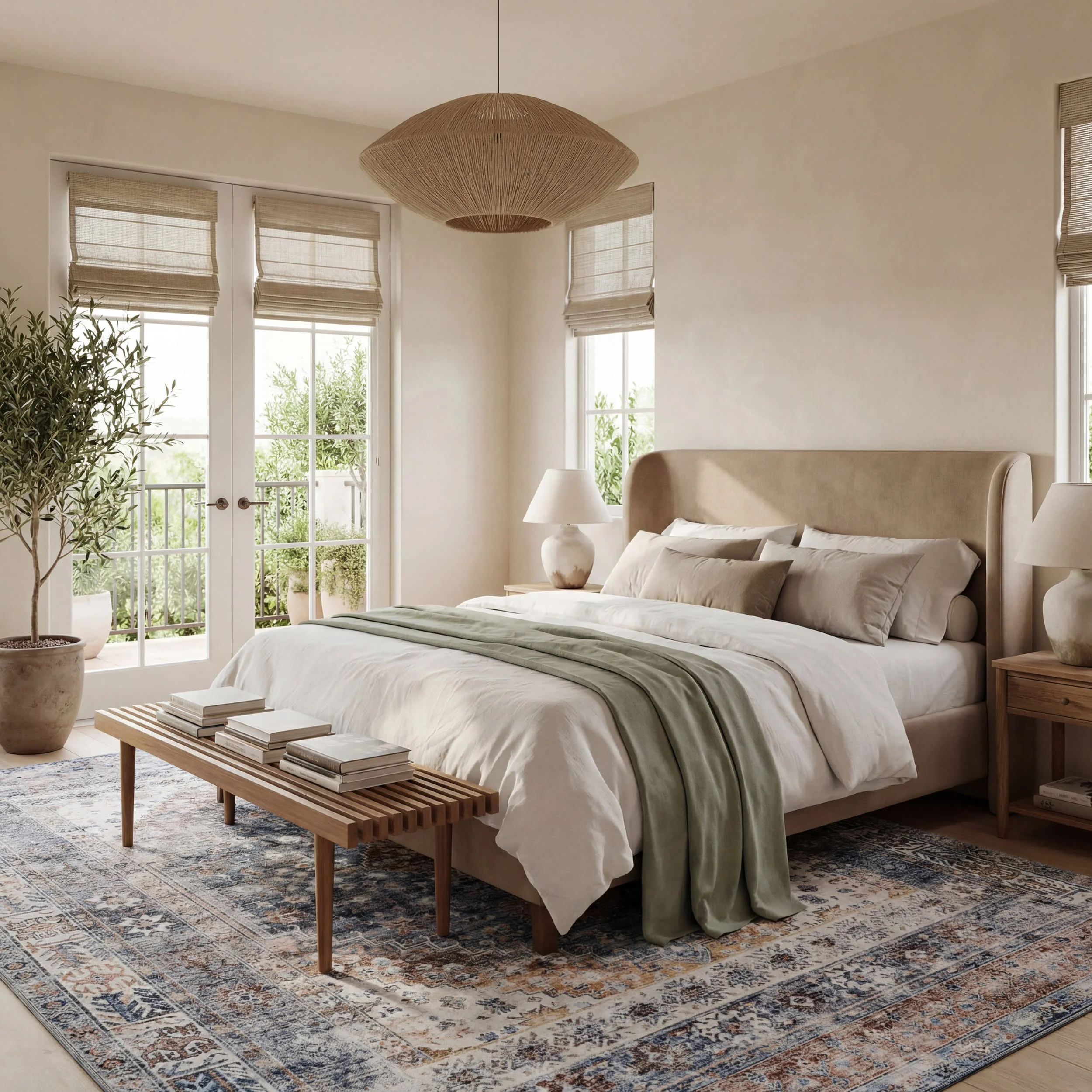Clarese Oriental and Persian Washable Rug | Blue - Image 10