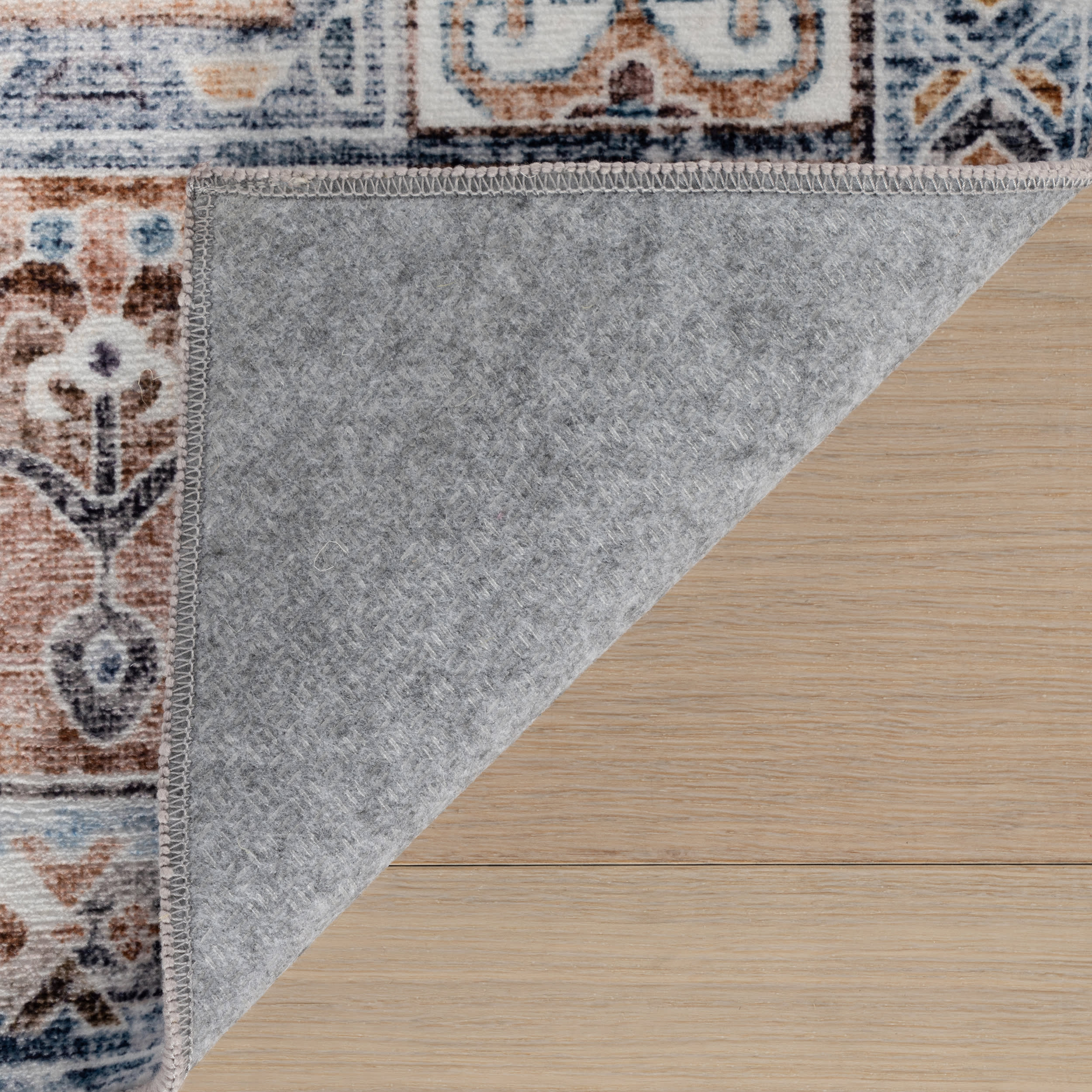 Clarese Oriental and Persian Washable Rug | Blue - Image 8