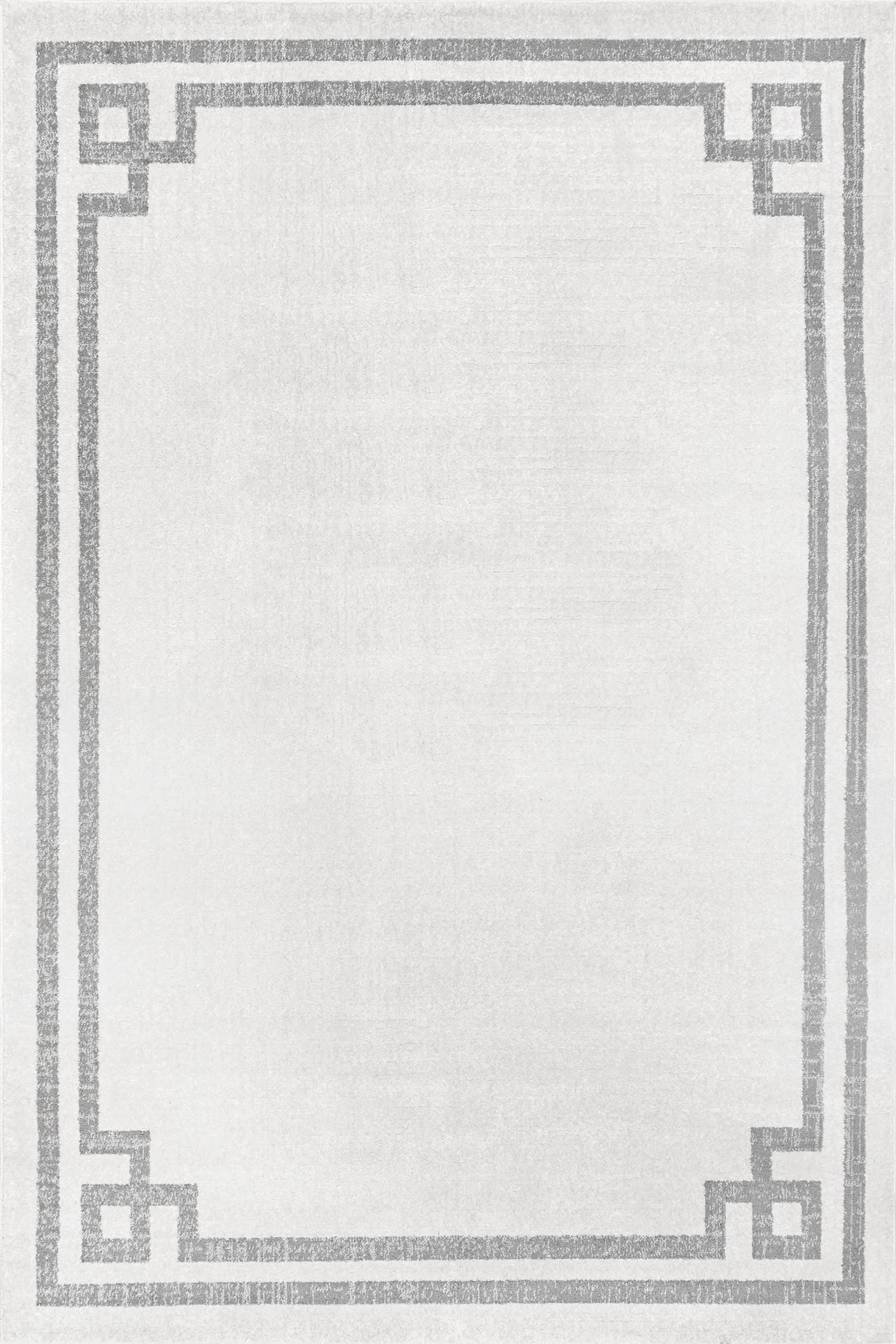 Classic Border Rug | Grey