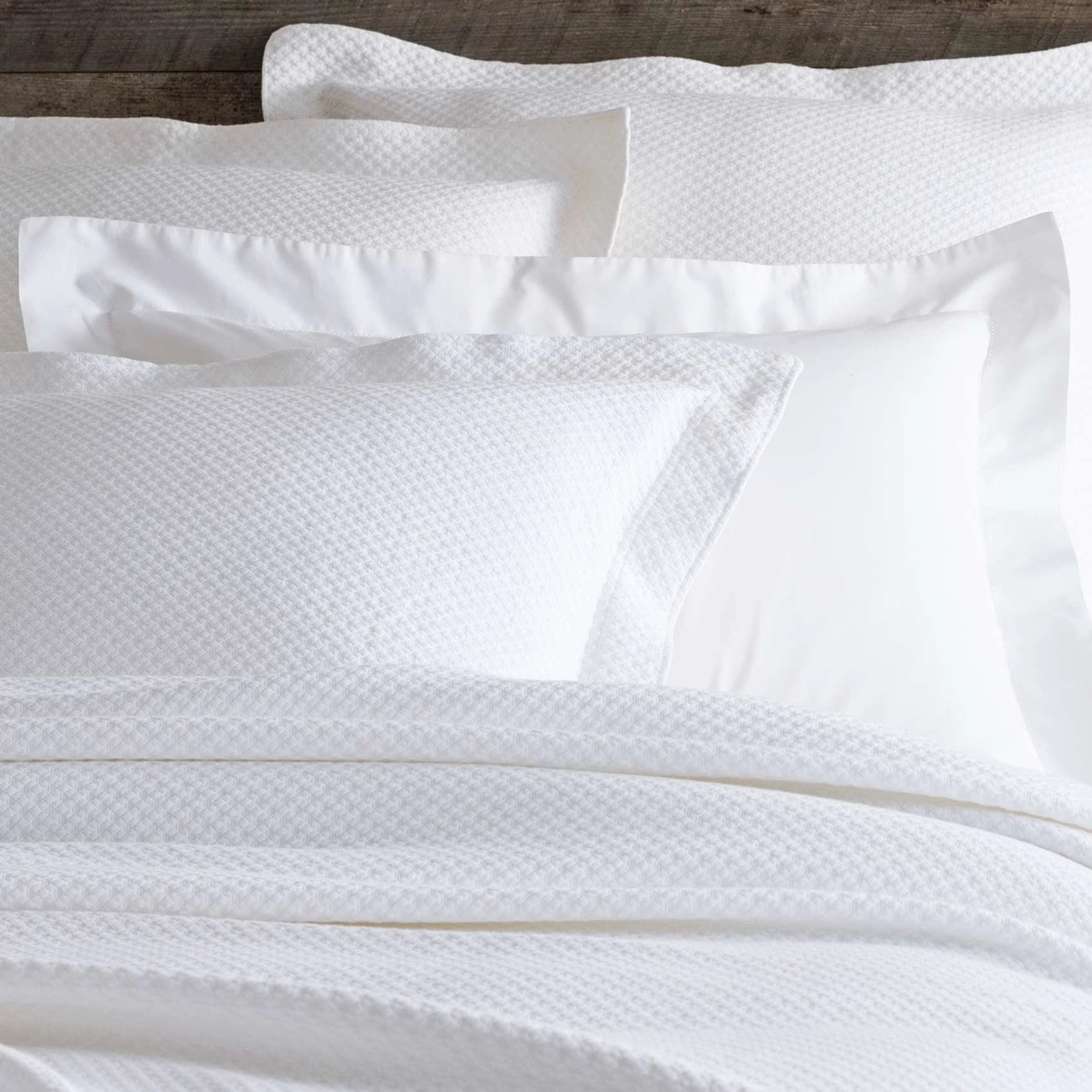Classic Hemstitch sham | White