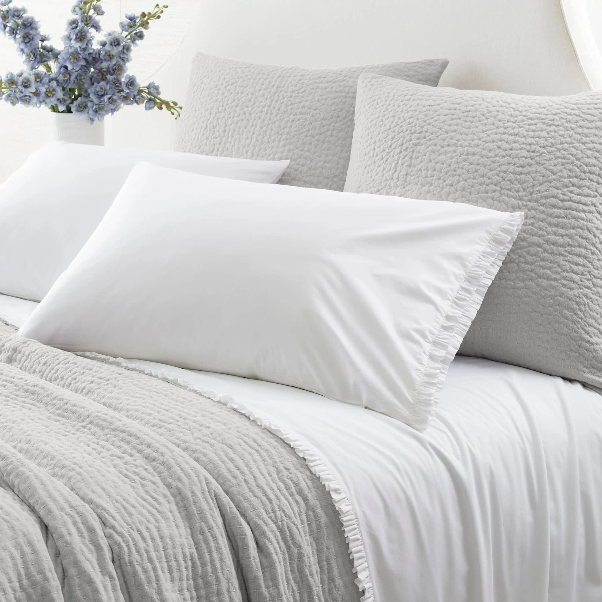 Classic Ruffle Sheet Set | White