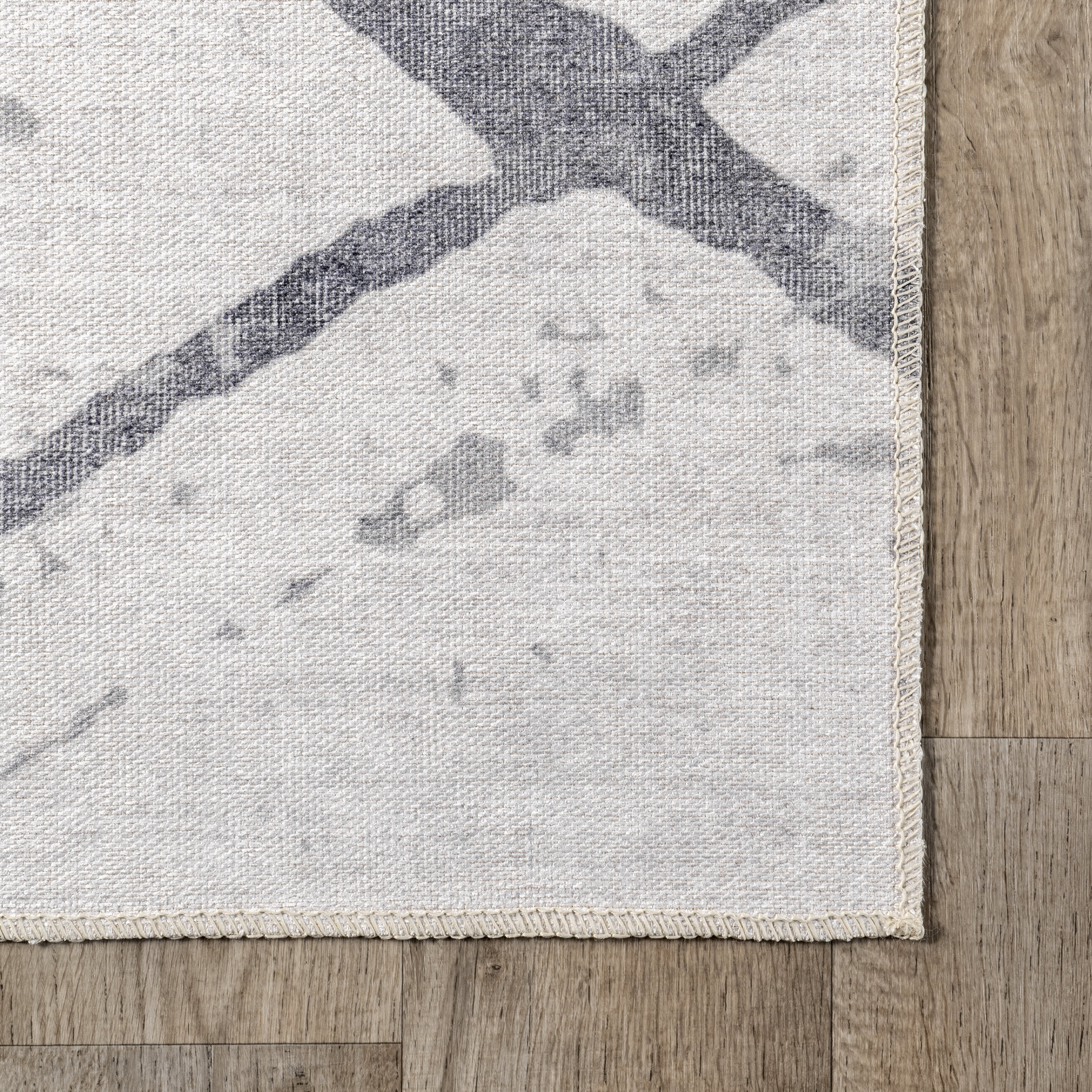 Claudetta Reversible Washable Rug | Beige And Blue - Image 3
