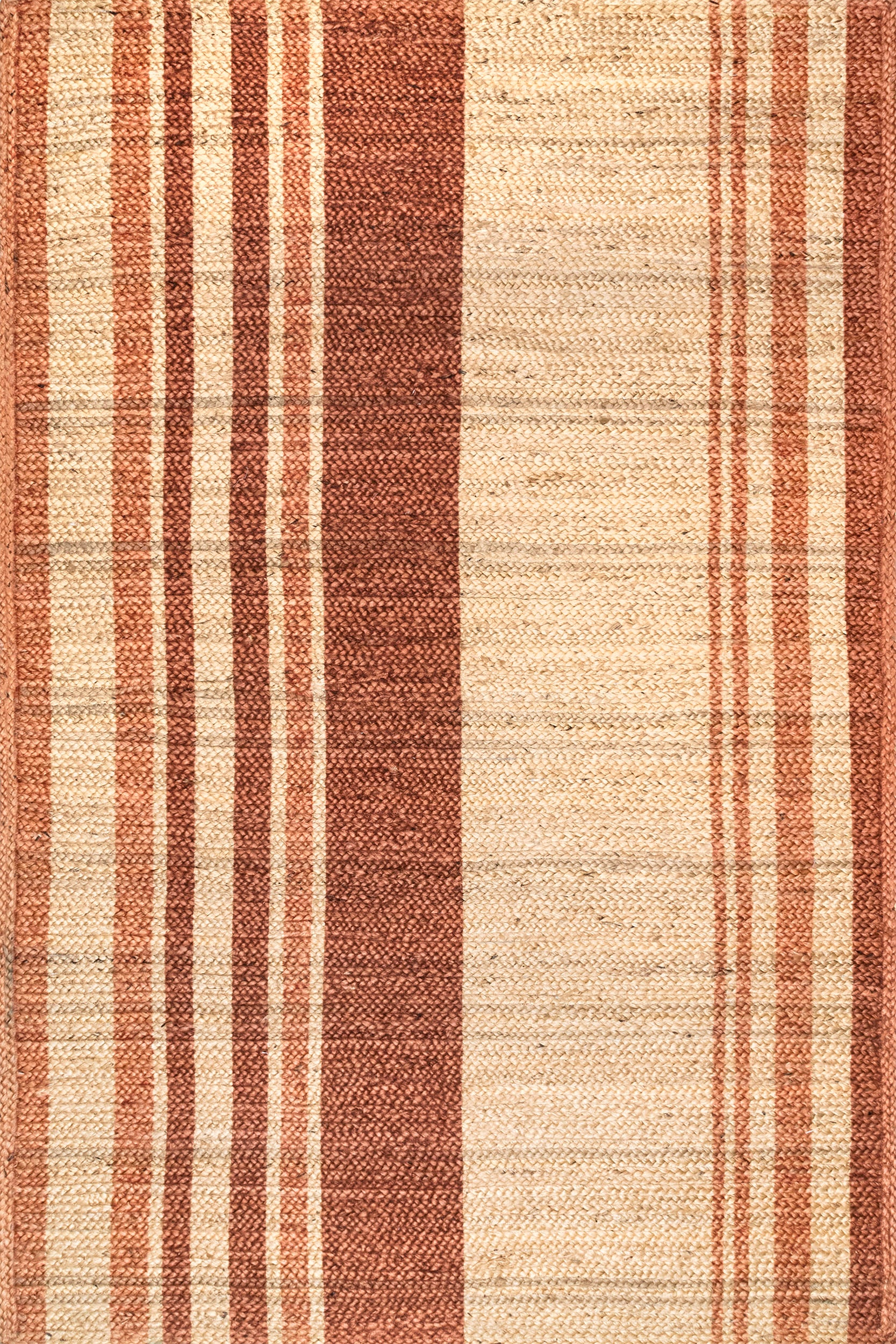 Claudia Striped Jute Rug | Brown