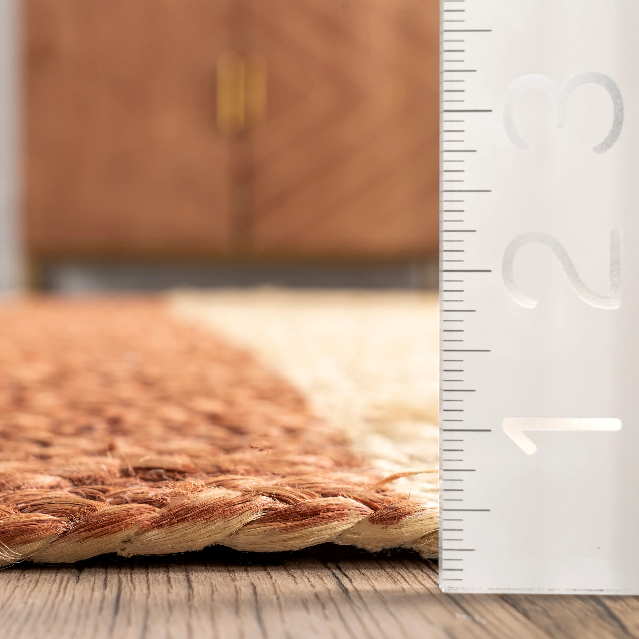 Claudia Striped Jute Rug | Brown - Image 5