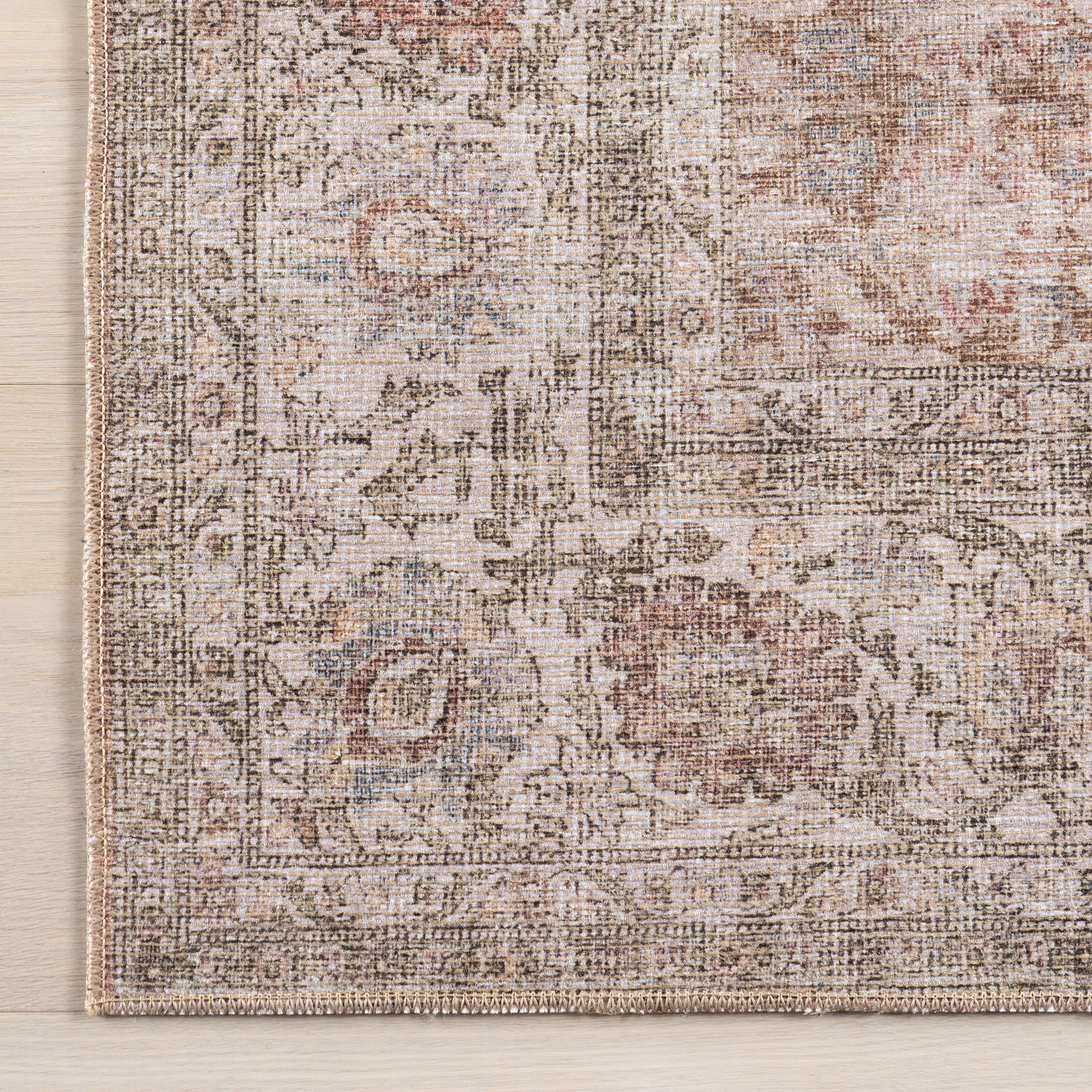 Clinton Antiqued Jute-Blend Rug | Rust - Image 4
