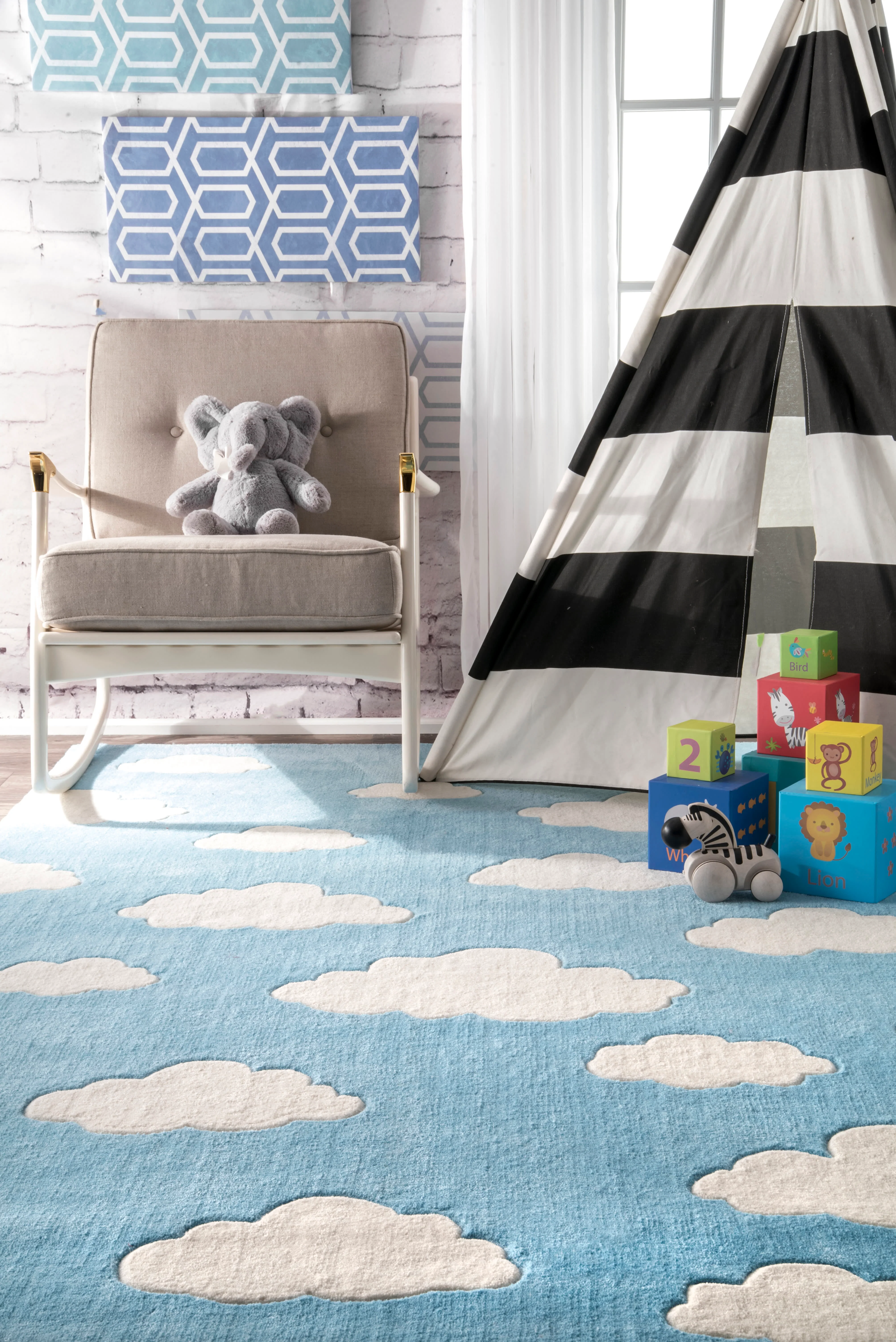 Cloud Rug | Blue - Image 4