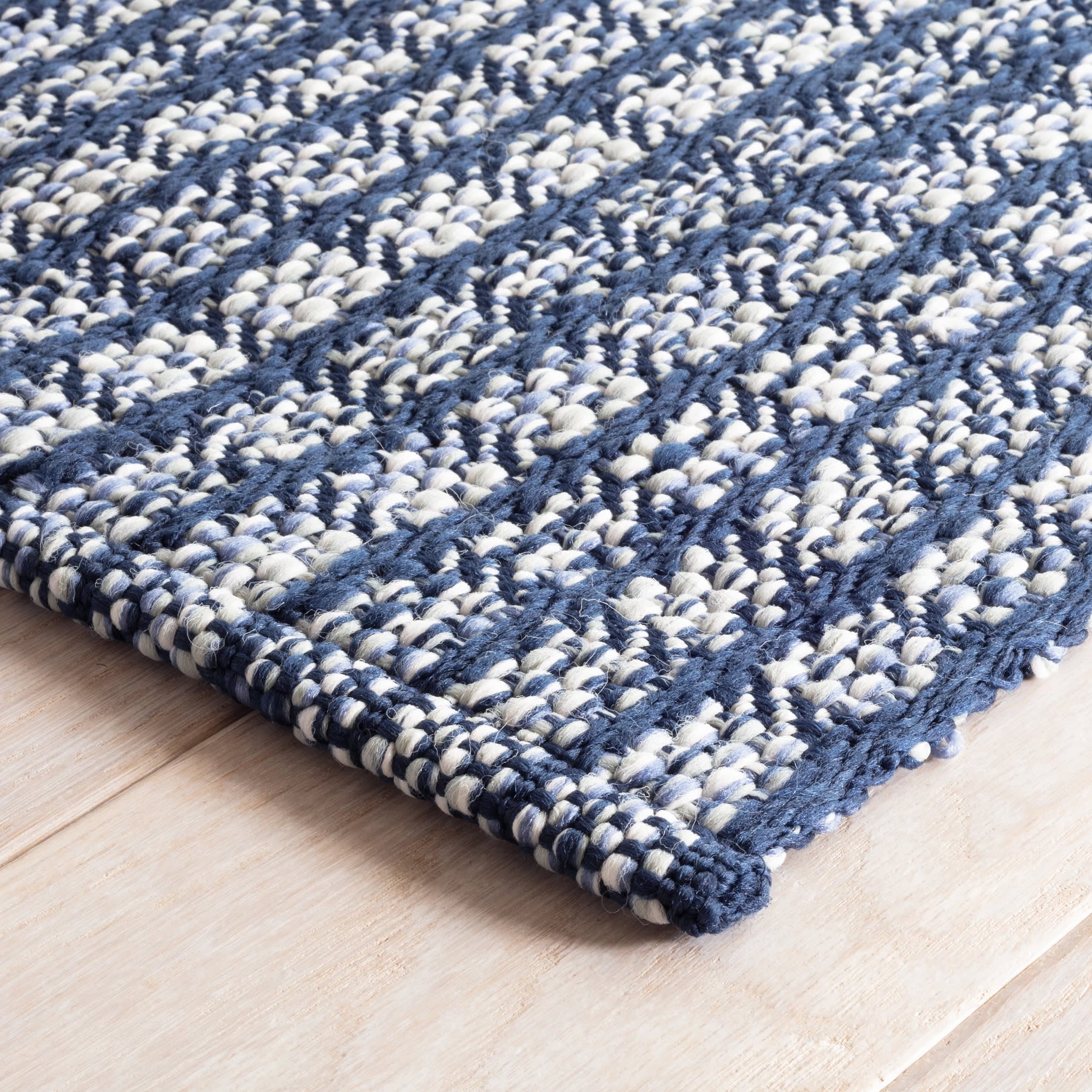 Coco Handwoven Indoor/Outdoor Rug | Blue - Image 6