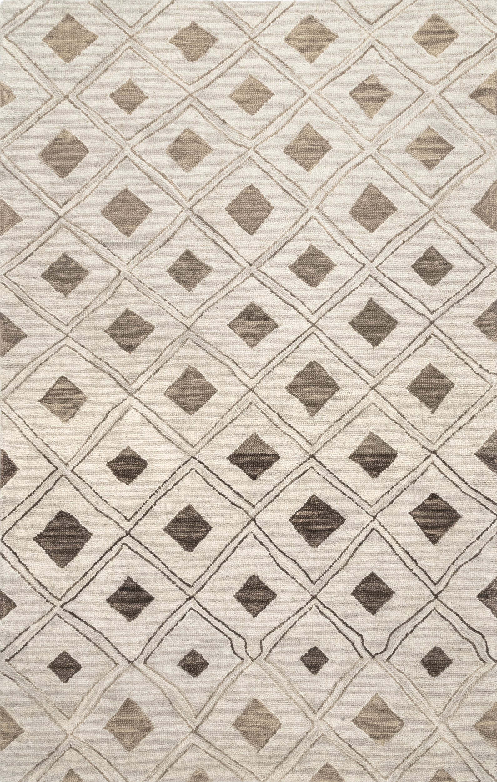 Coco Trellis Wool Rug | Beige