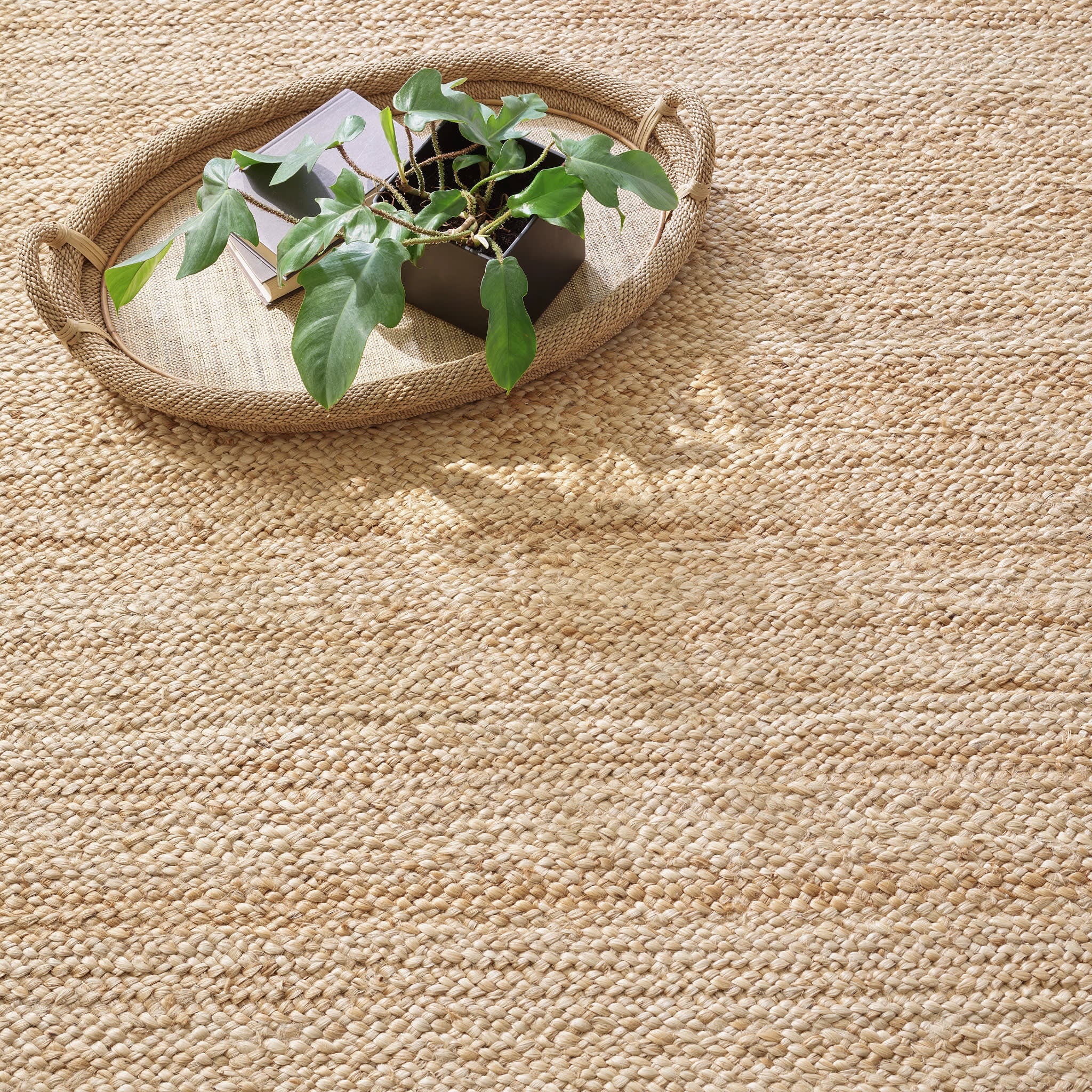 Collins Braided Woven Jute Custom Rug | Natural - Image 3