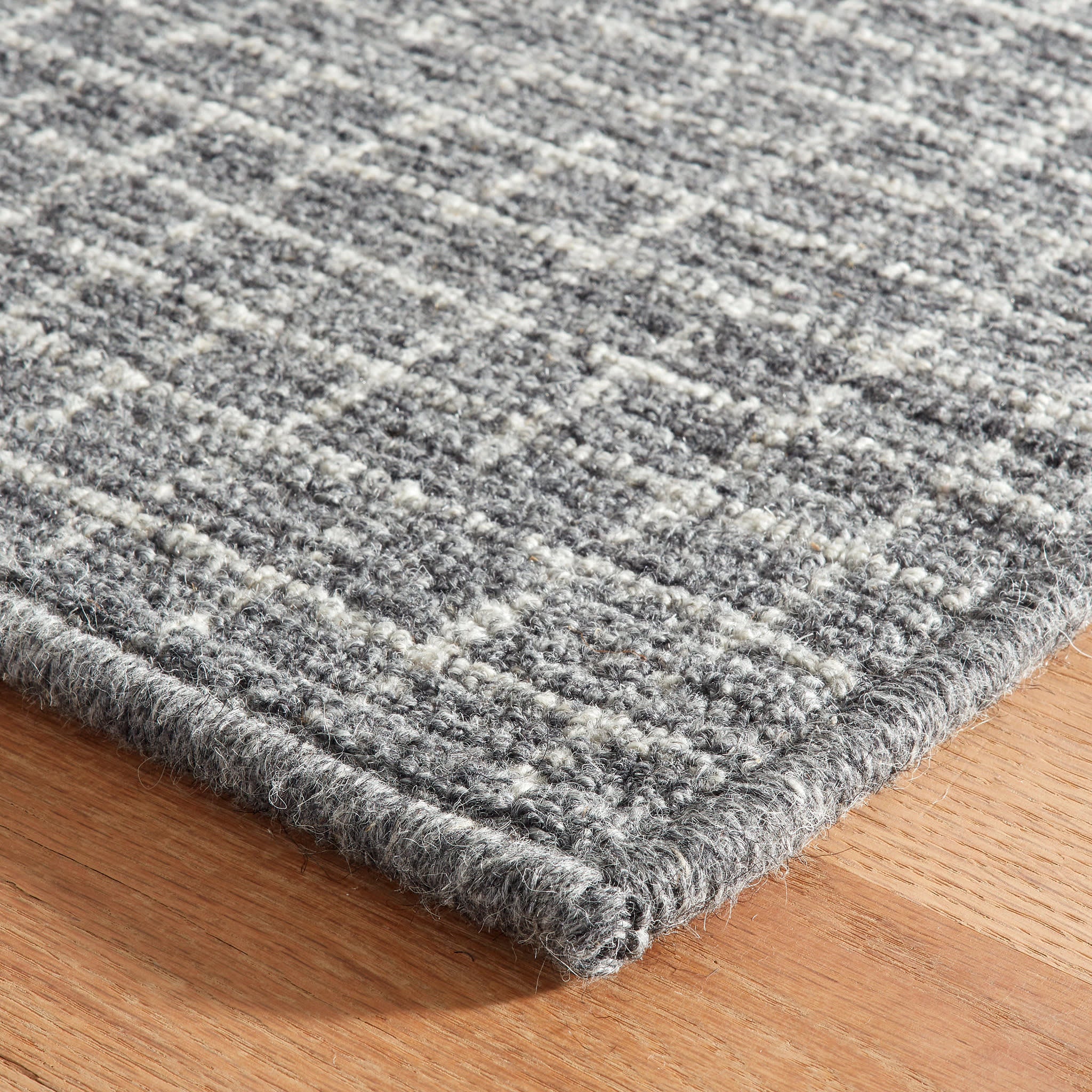 Conall Hand Micro Hooked Wool Custom Rug | Grey - Image 4