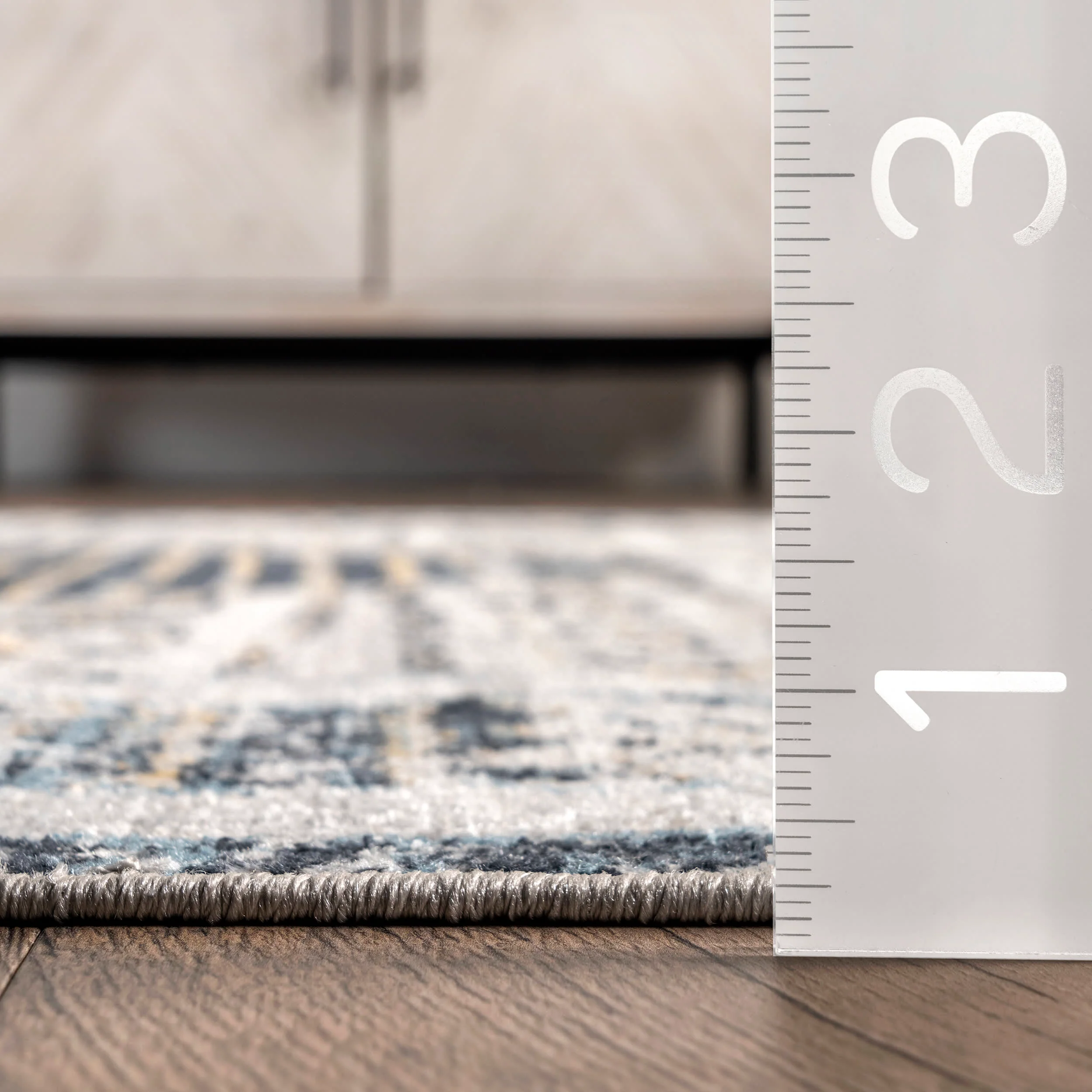 Connie Washable Bordered Rug | Light Grey - Image 5