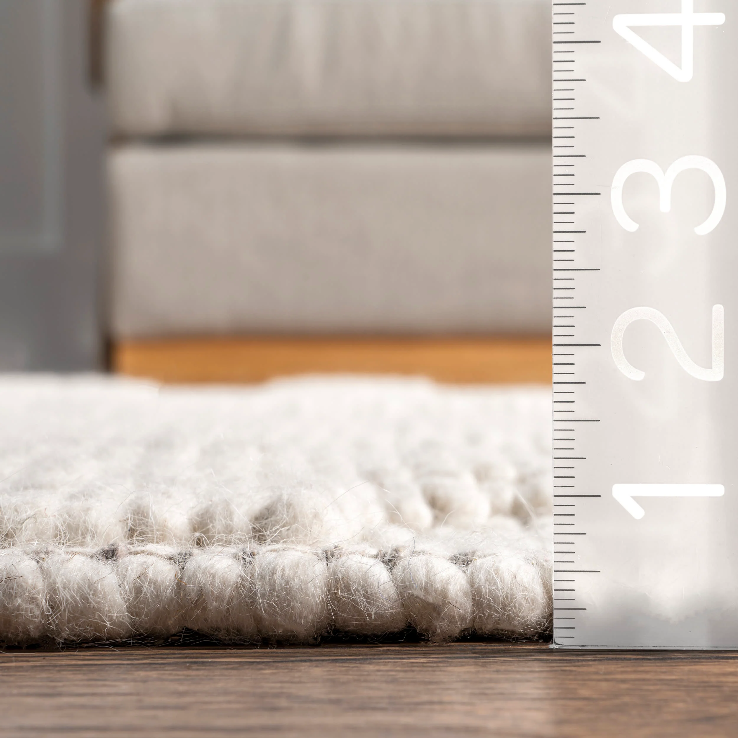 Corah Abstract High-Low Rug | Ivory - Image 5