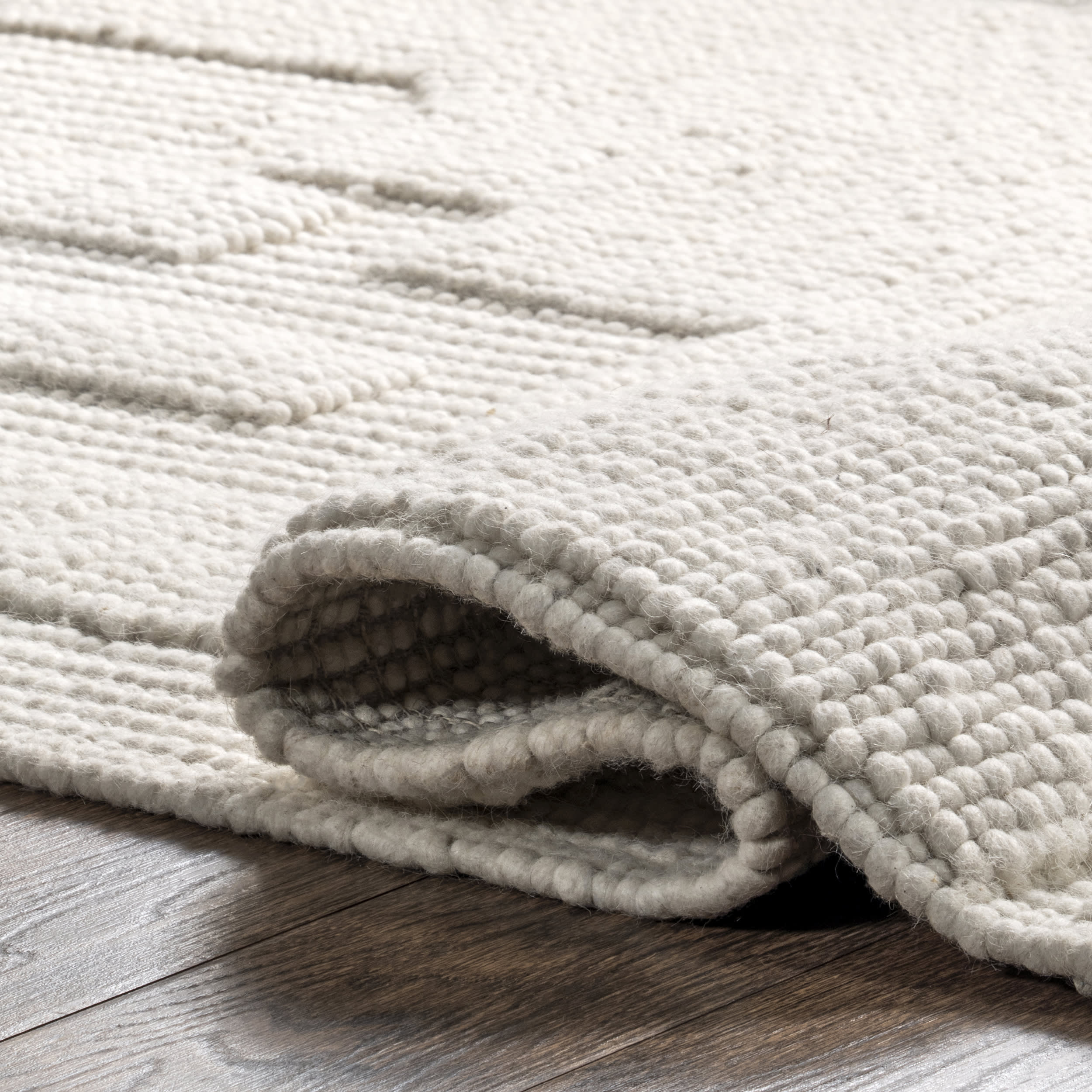 Corah Abstract High-Low Rug | Ivory - Image 8