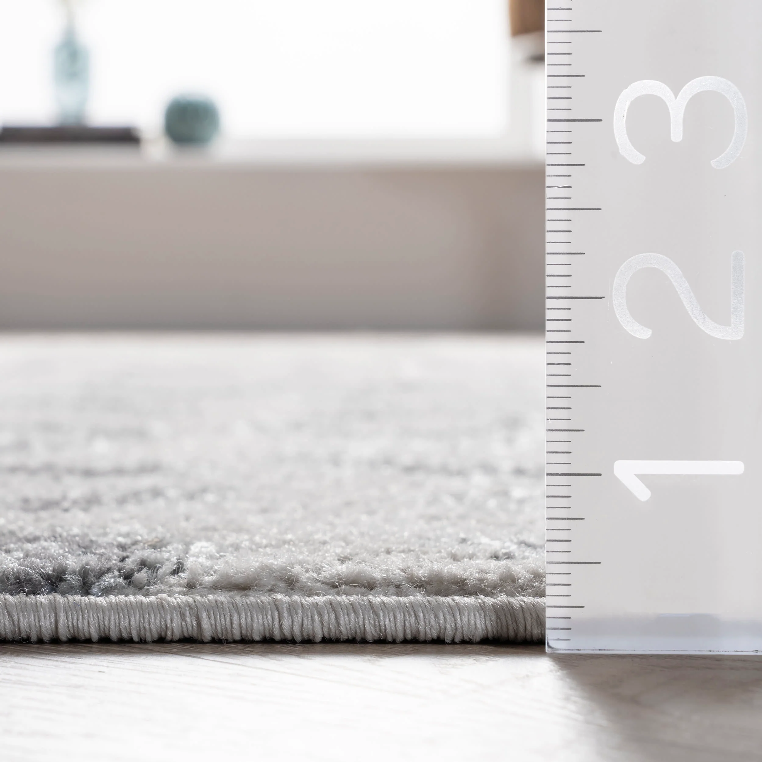 Coraline Leopard Printed Rug | Grey - Image 5