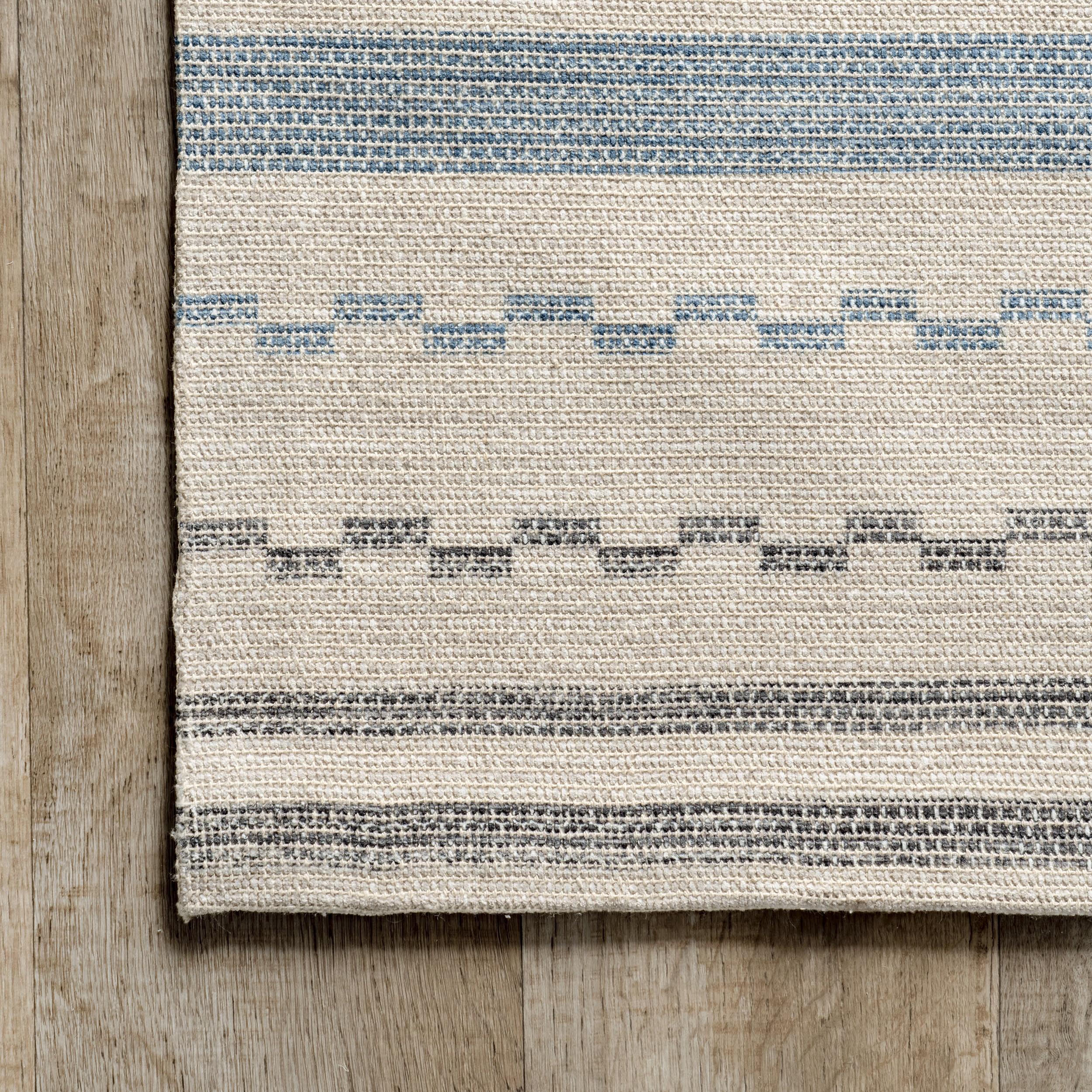 Cosetta Cotton Striped Rug | Light Grey - Image 3