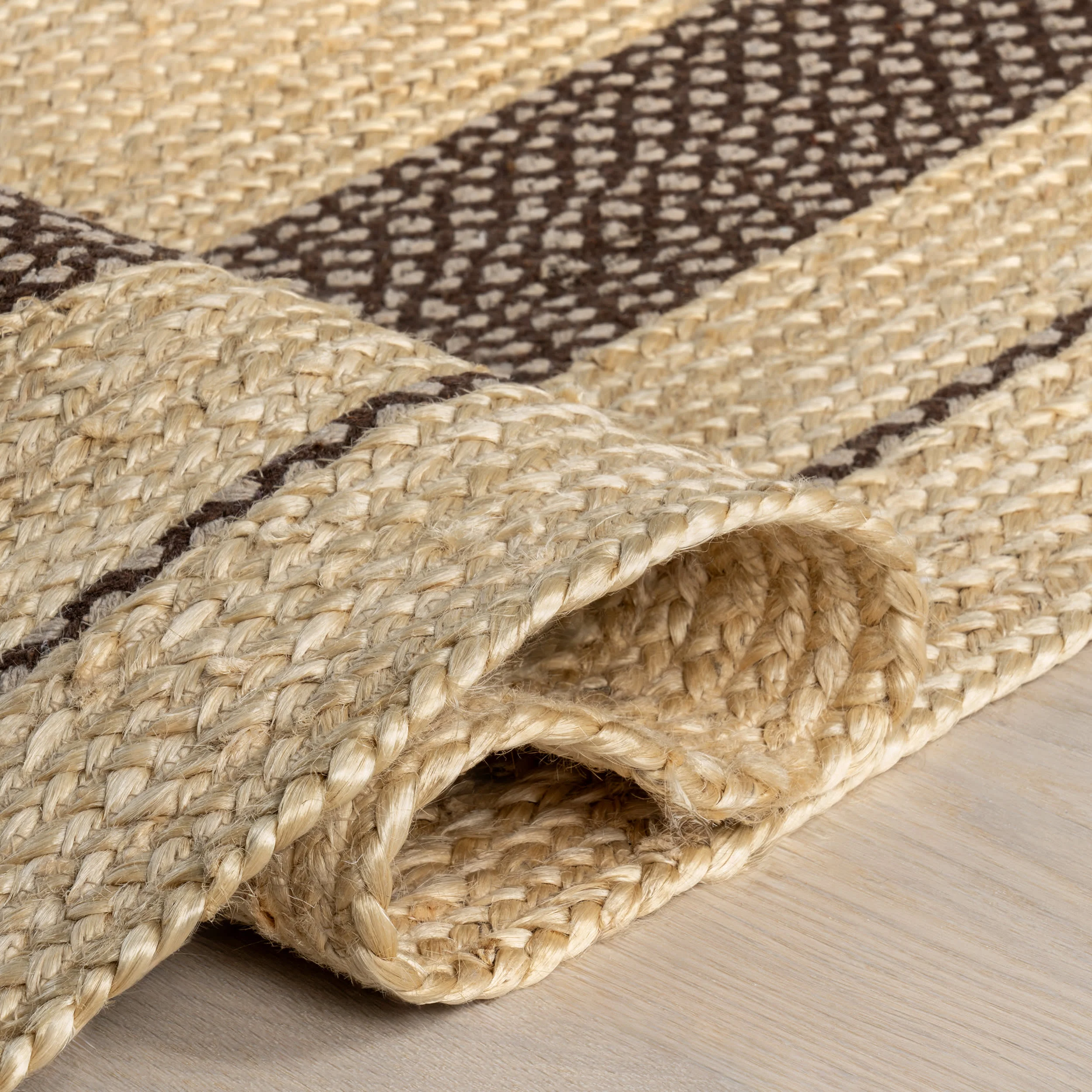 Cottage Oval Jute Rug | Dark Brown - Image 9