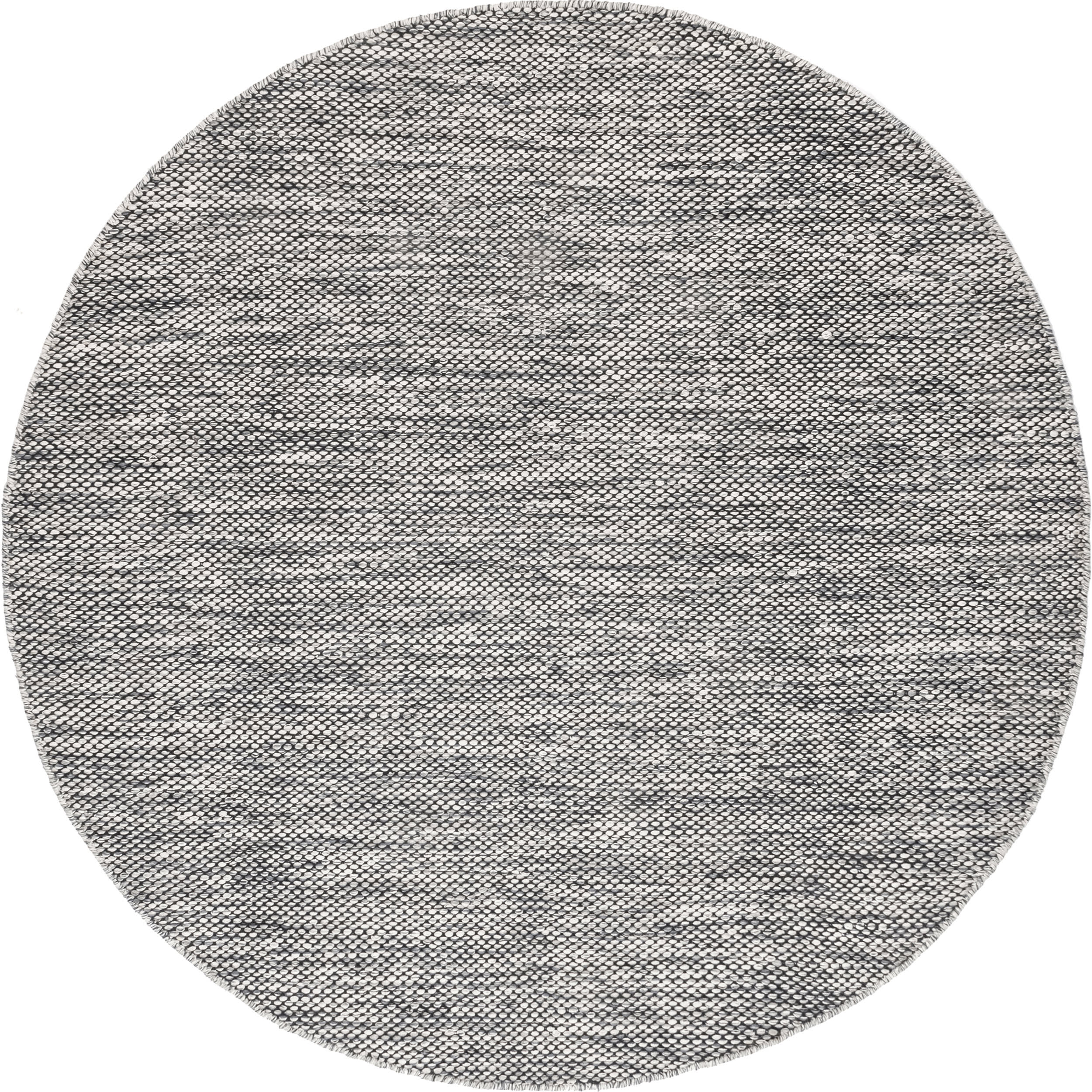 Cotton Solid Flatweave Rug | Grey