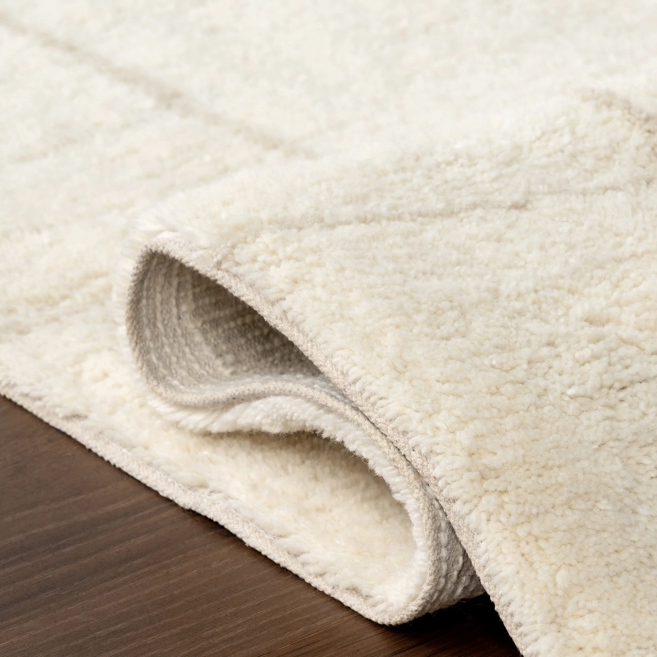 Cove Checked Wool Rug | Ivory - Image 8