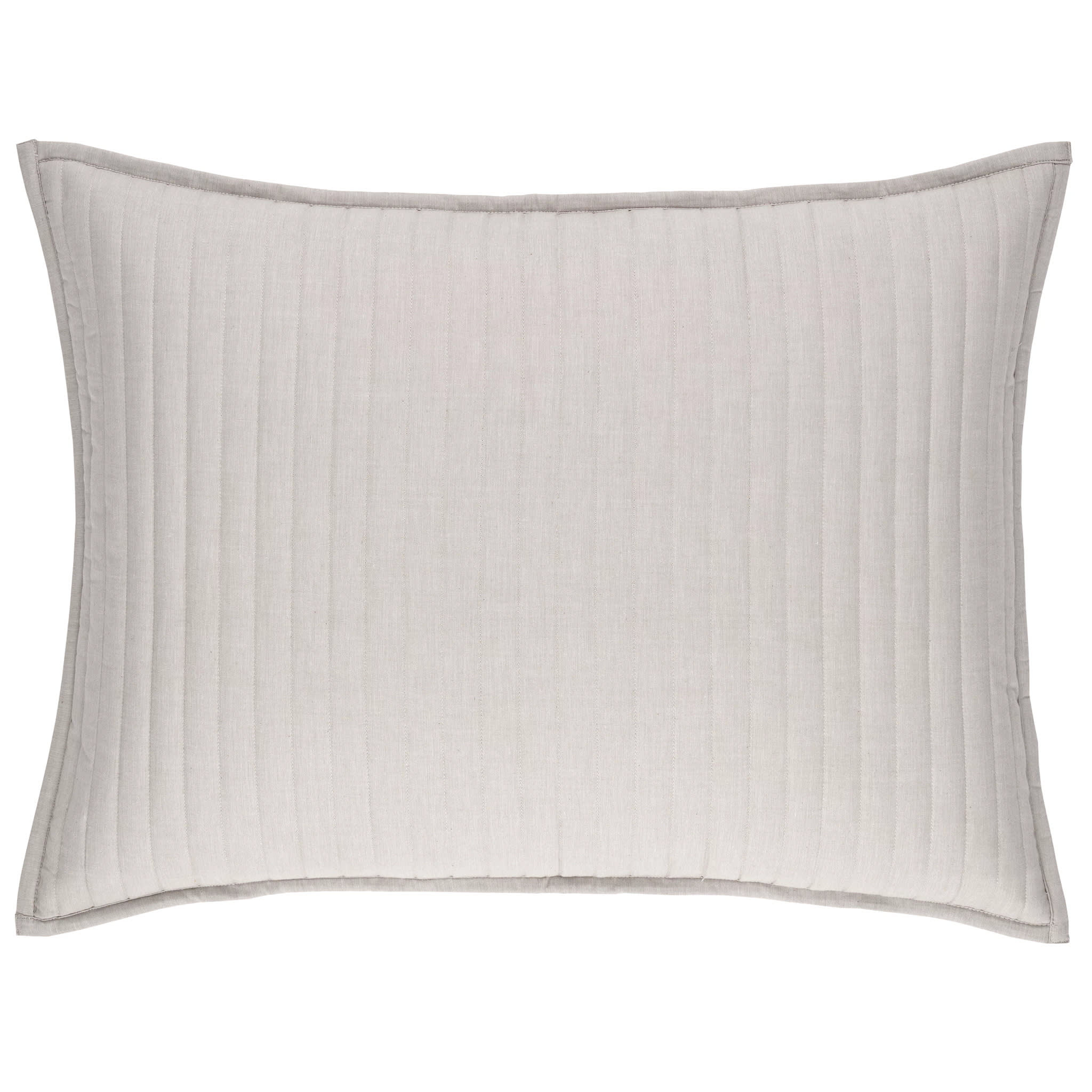 Cozy Cotton Quilted Sham | Dove Grey