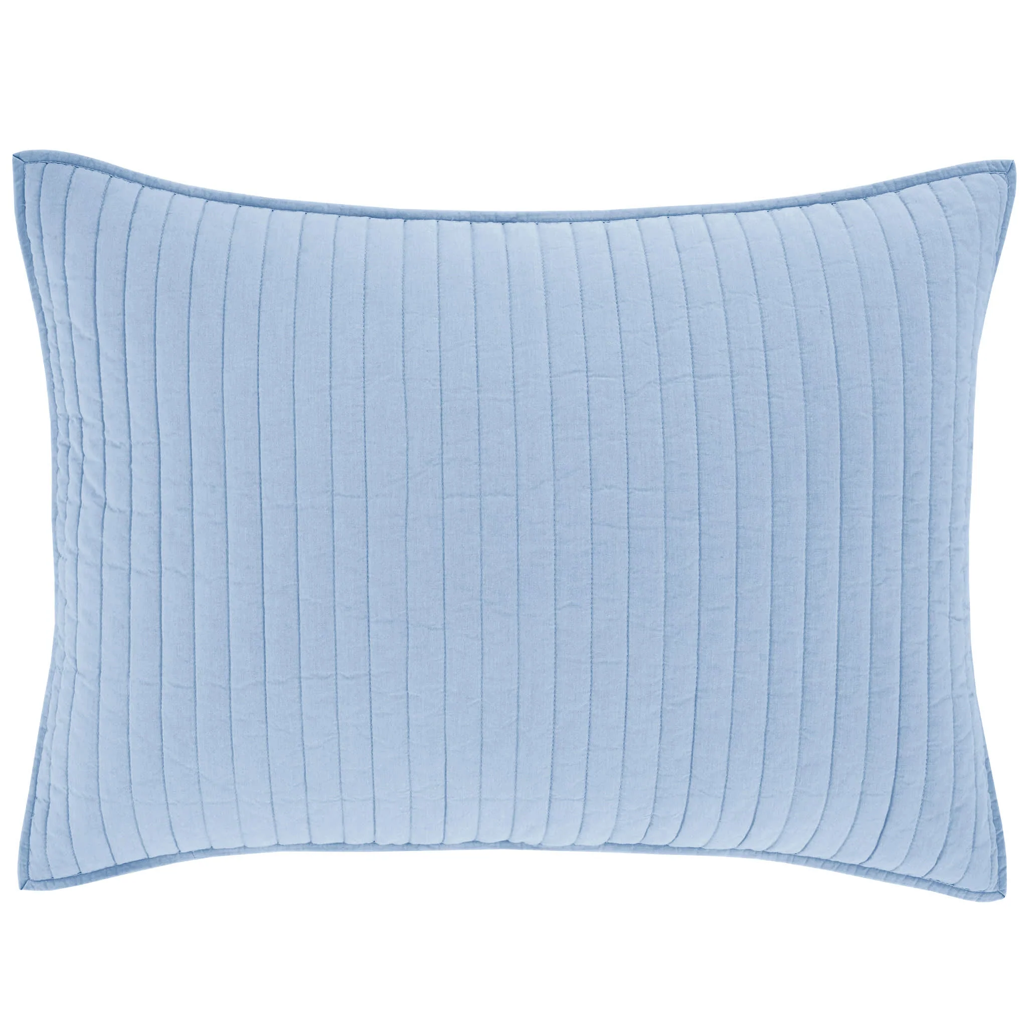 Cozy Cotton Quilted Sham | French Blue