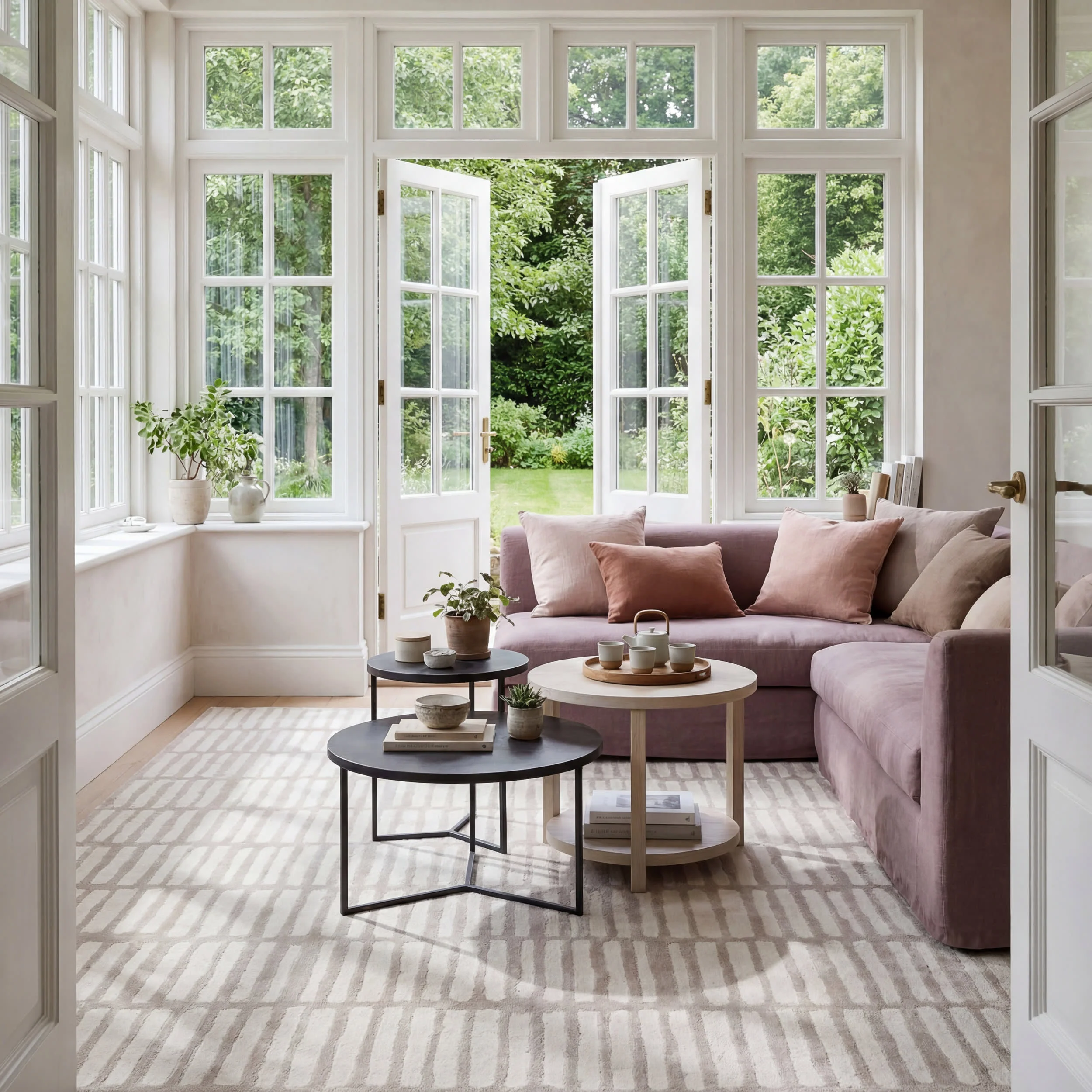Cranbury Plush Textured Washable Rug | Cream/Grey - Image 2