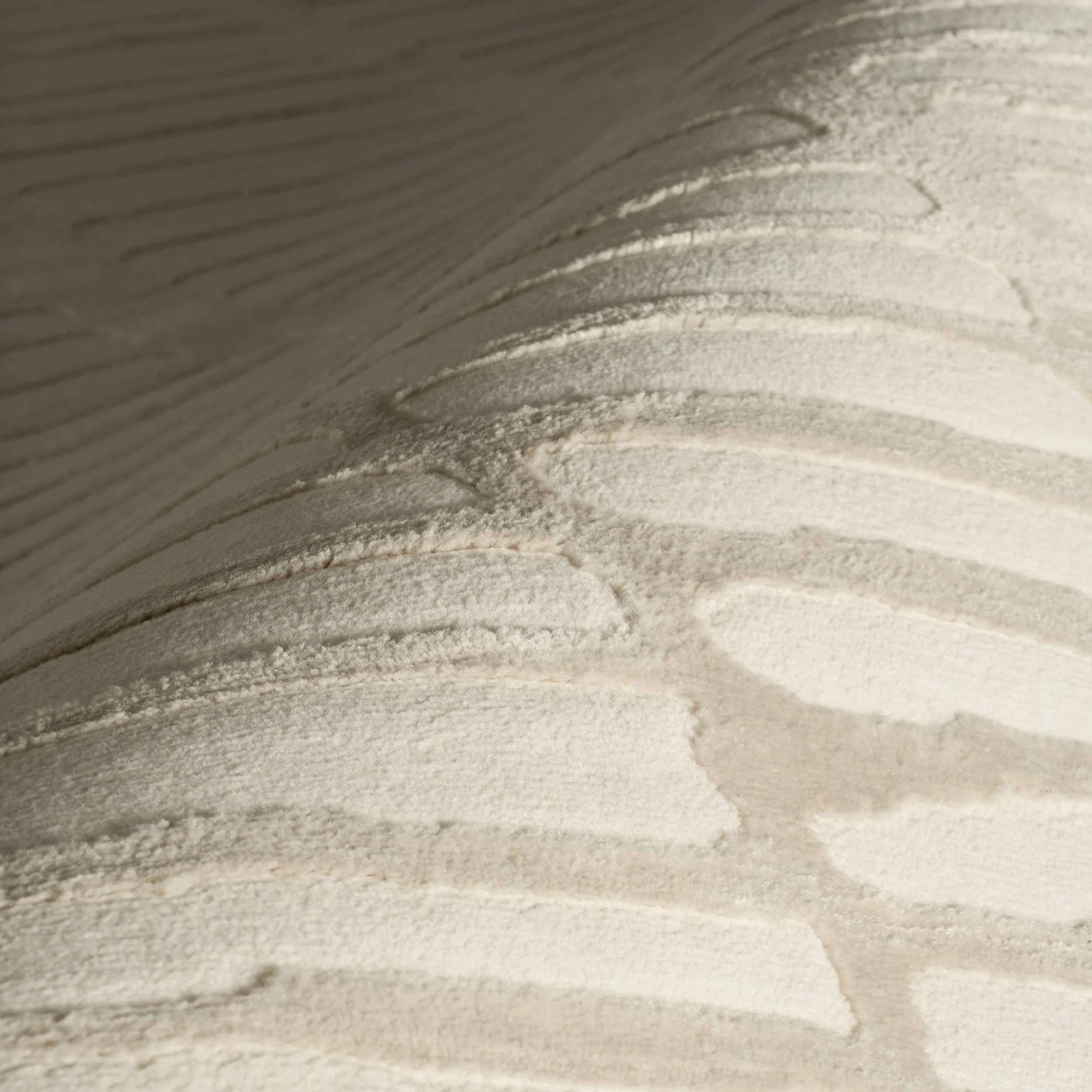 Cranbury Plush Textured Washable Rug | Cream - Image 3