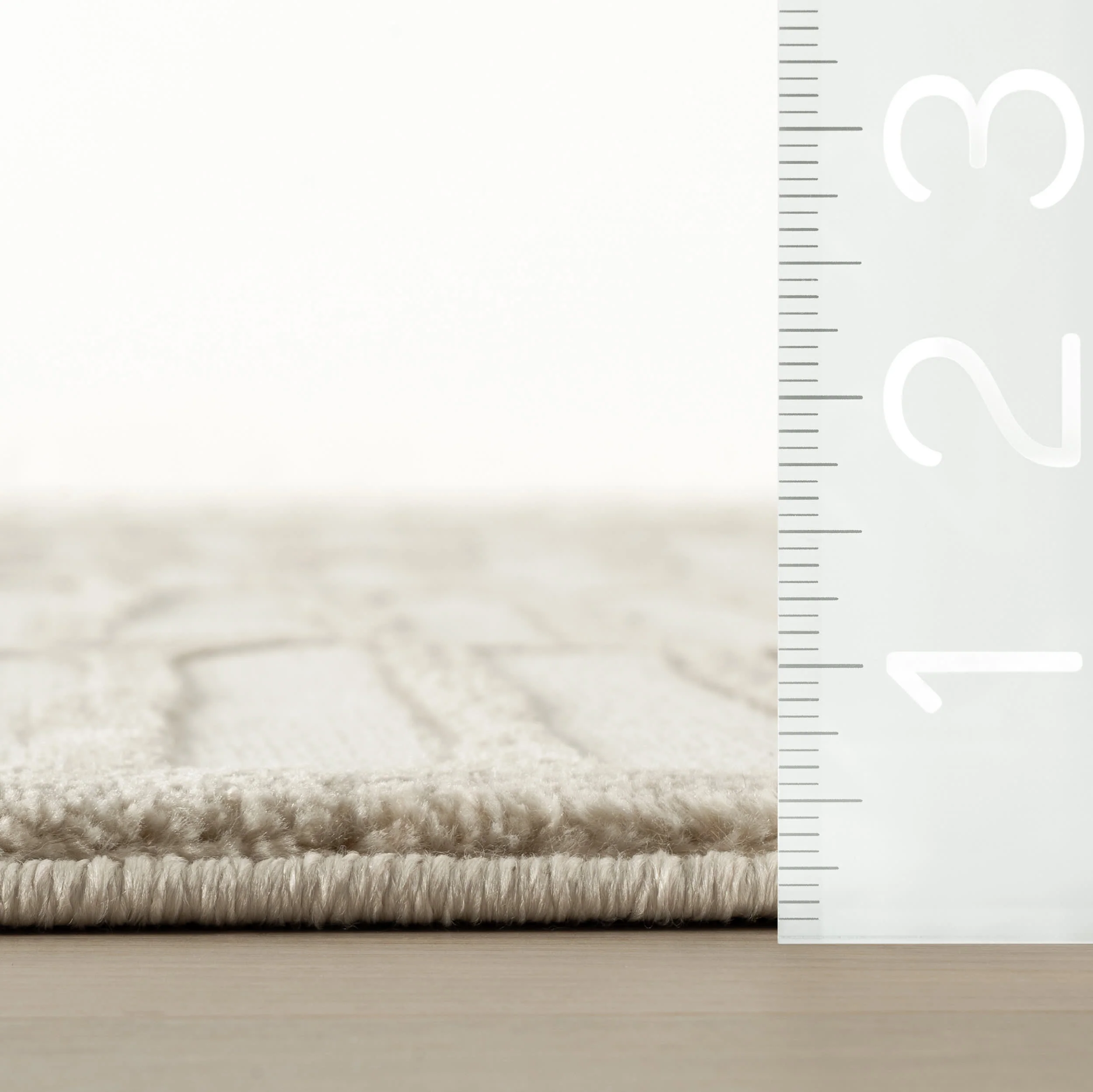 Cranbury Plush Textured Washable Rug | Cream - Image 5