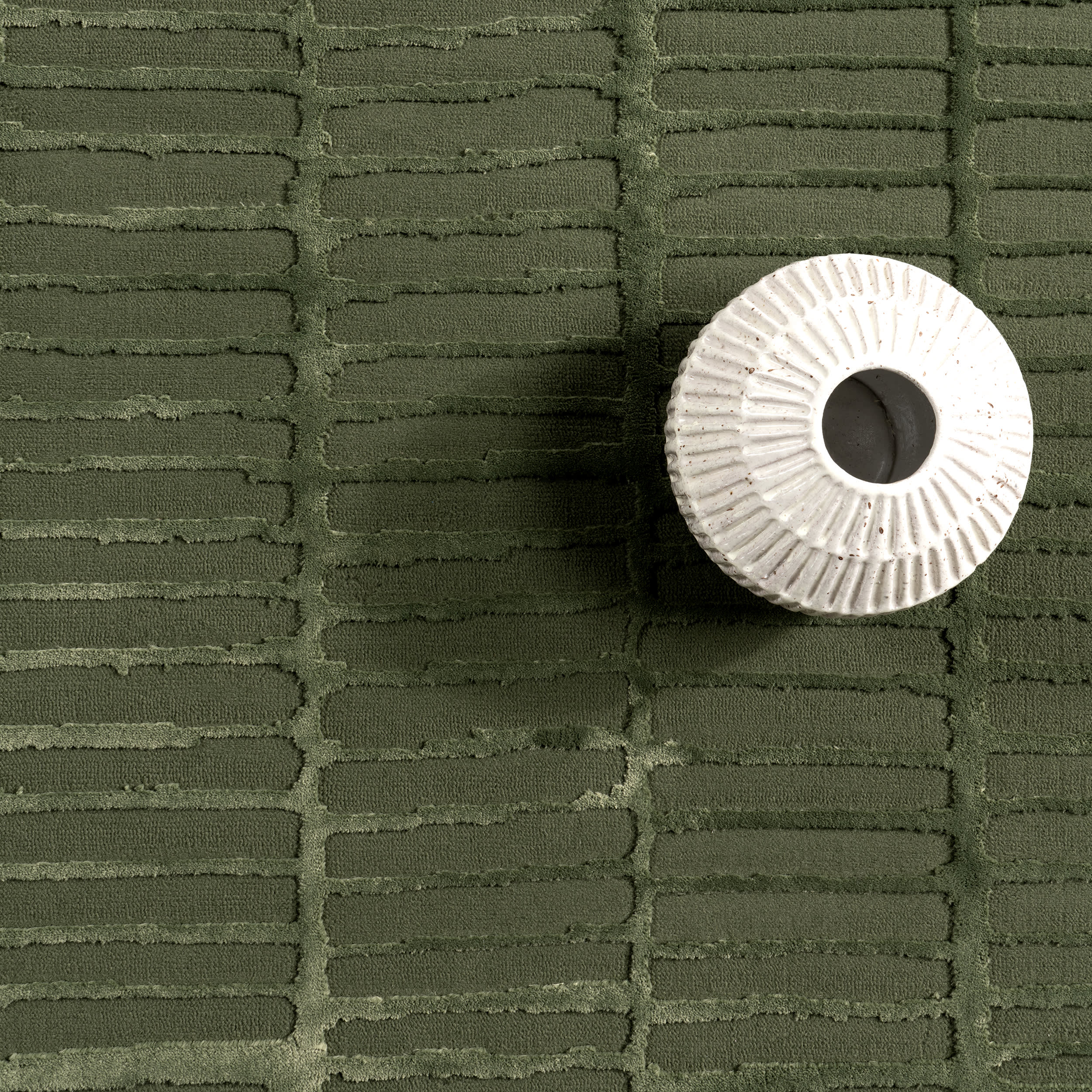 Cranbury Plush Textured Washable Rug | Green - Image 7