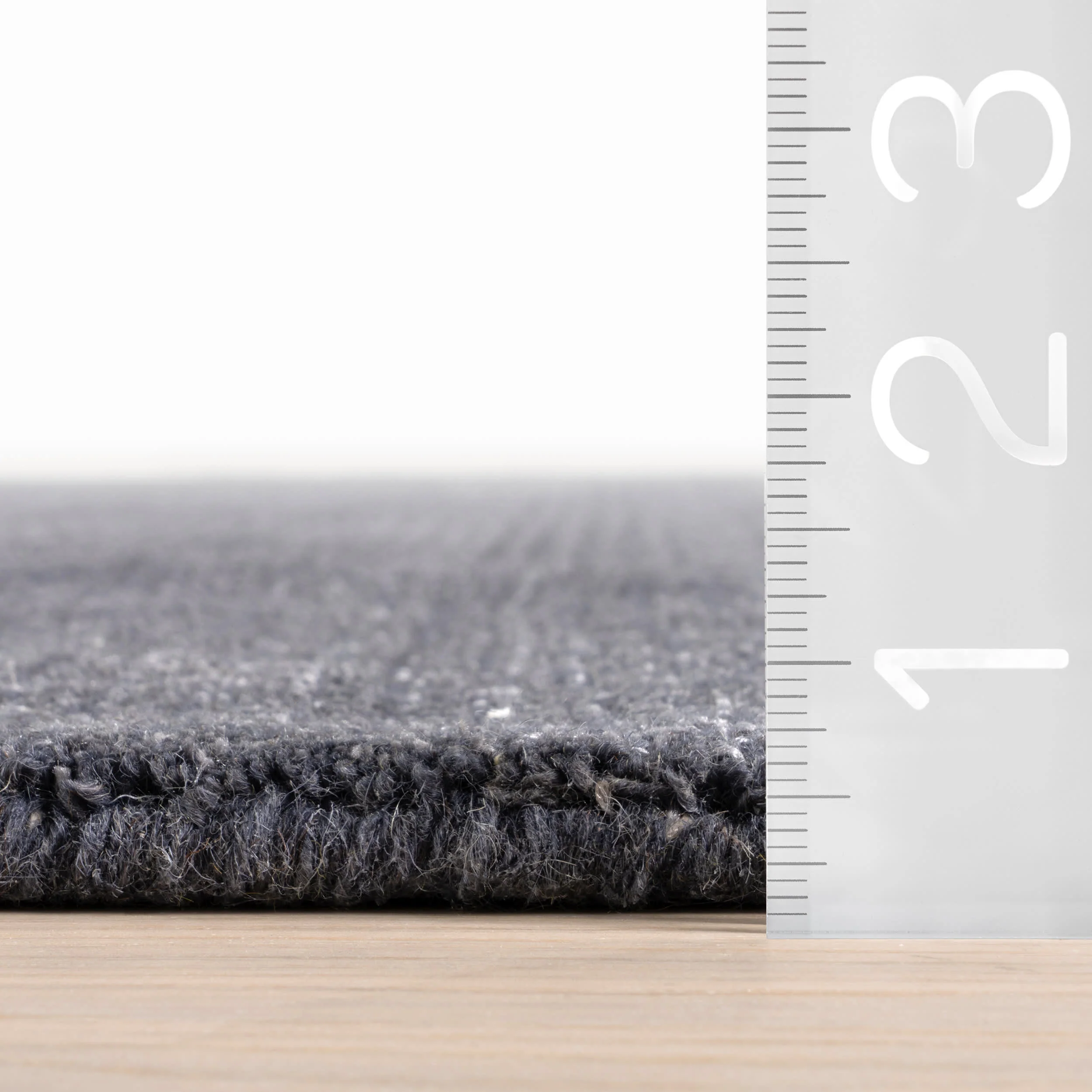 Crosby Solid Wool Rug by Nate Berkus | Slate Blue - Image 5