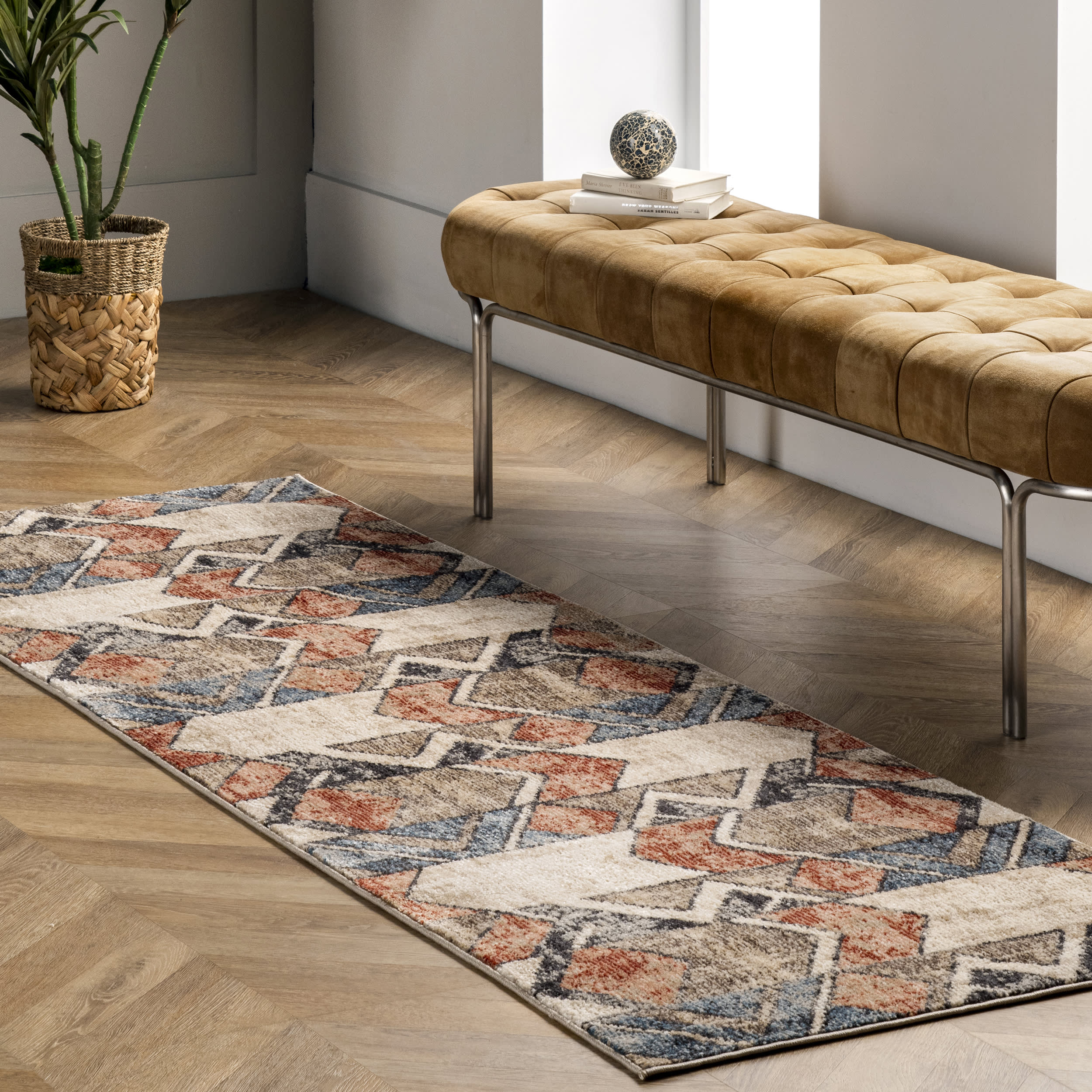 Cubist Stripes Rug | Ivory - Image 2