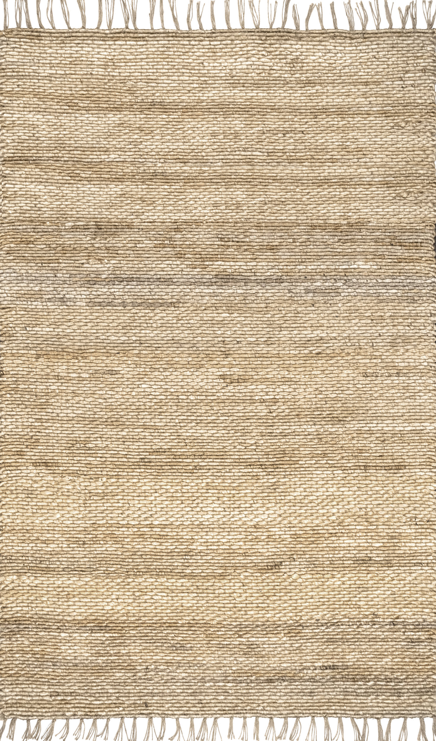 Dahlia Handspun Jute with Tassels Rug | Natural
