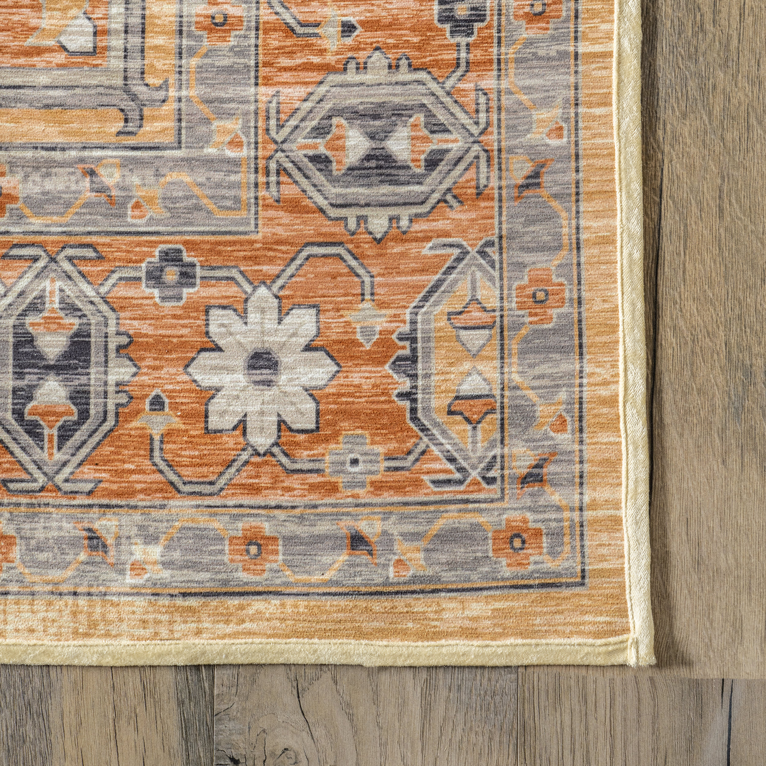 Dahlia Washable Faded Rug | Beige - Image 3