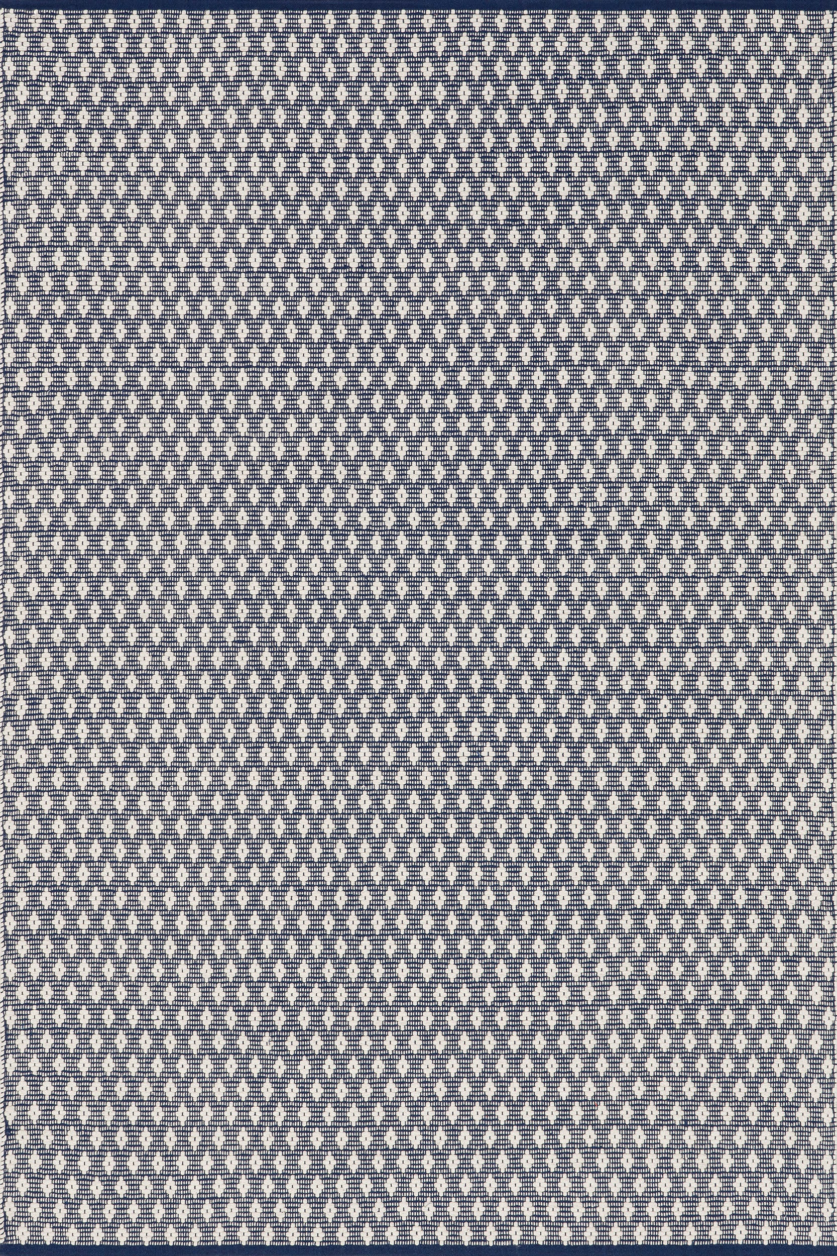 Dainty Diamond Handwoven Cotton Rug | Grey